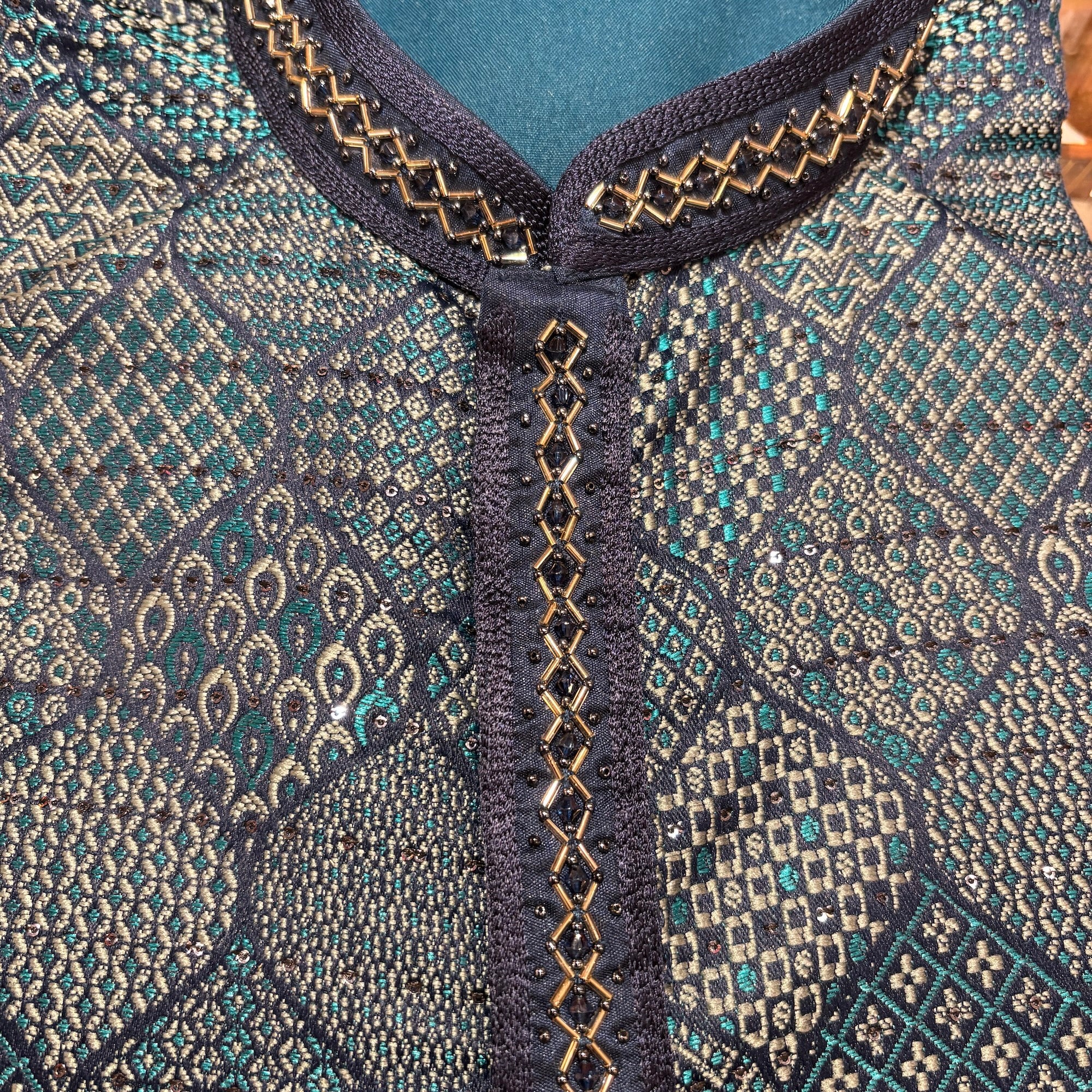 Tiled Small Sequin Kurta-Colors - Vintage India NYC