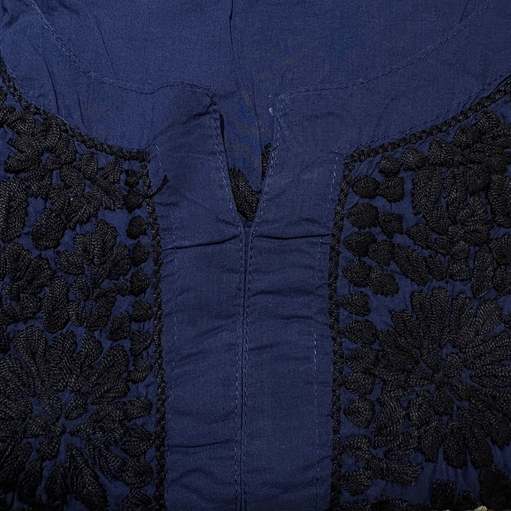 MA Short Embroidered Cotton Kurti-Size 32