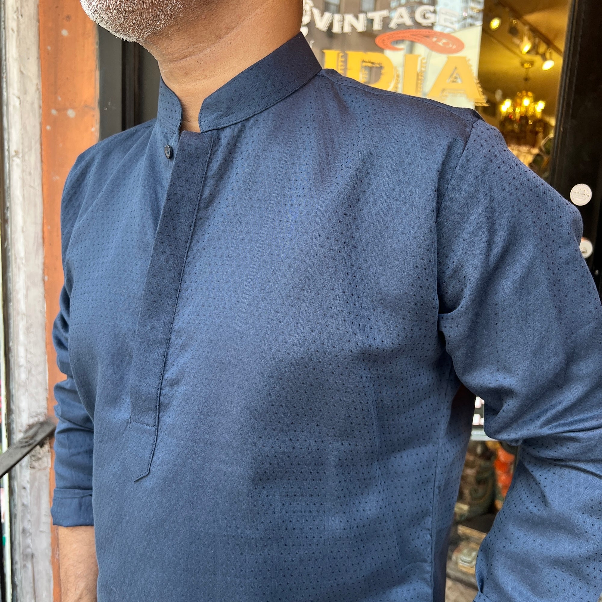 Shade Band Collar Short Kurta- Various Colors