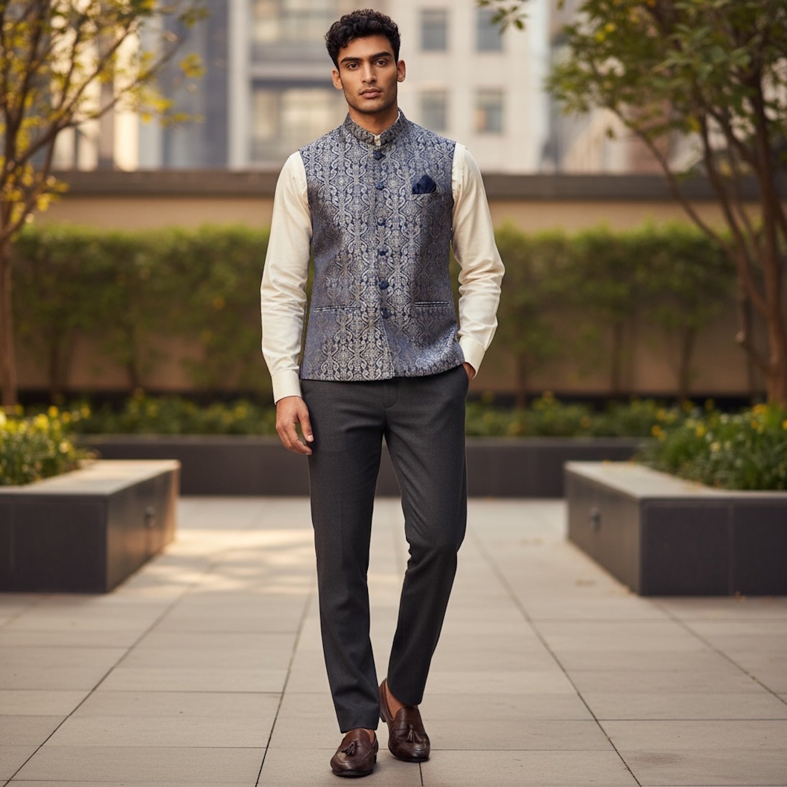 Double Paisley Vest-Colors