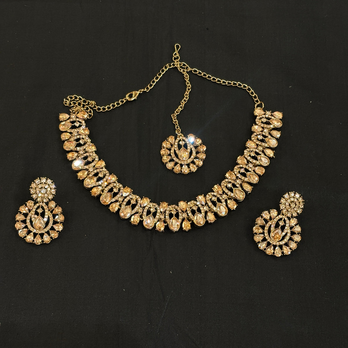 Gold Necklace Set Collection 2- 165-Various - Vintage India NYC