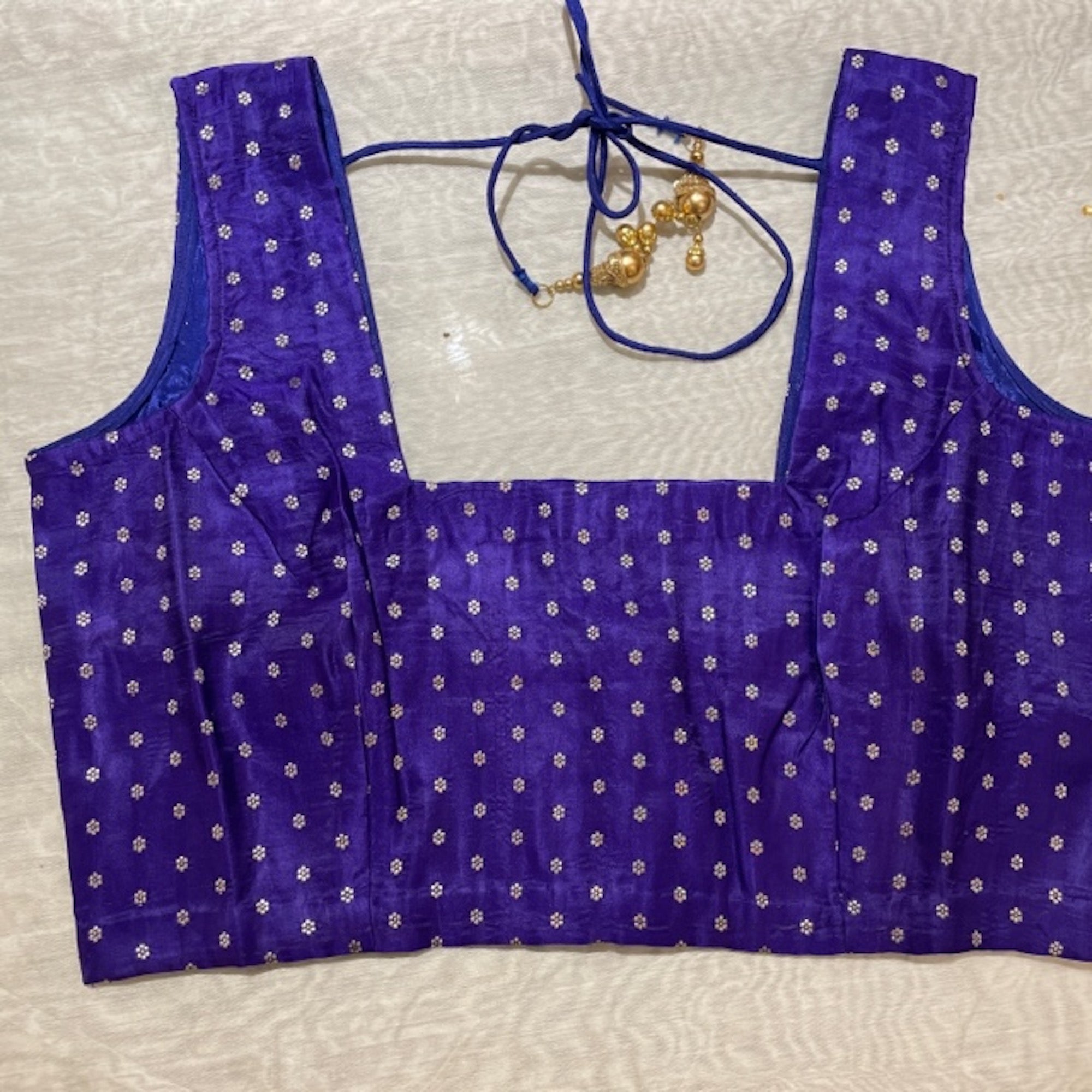 Brocade Saree Blouses-Size 40 - Vintage India NYC