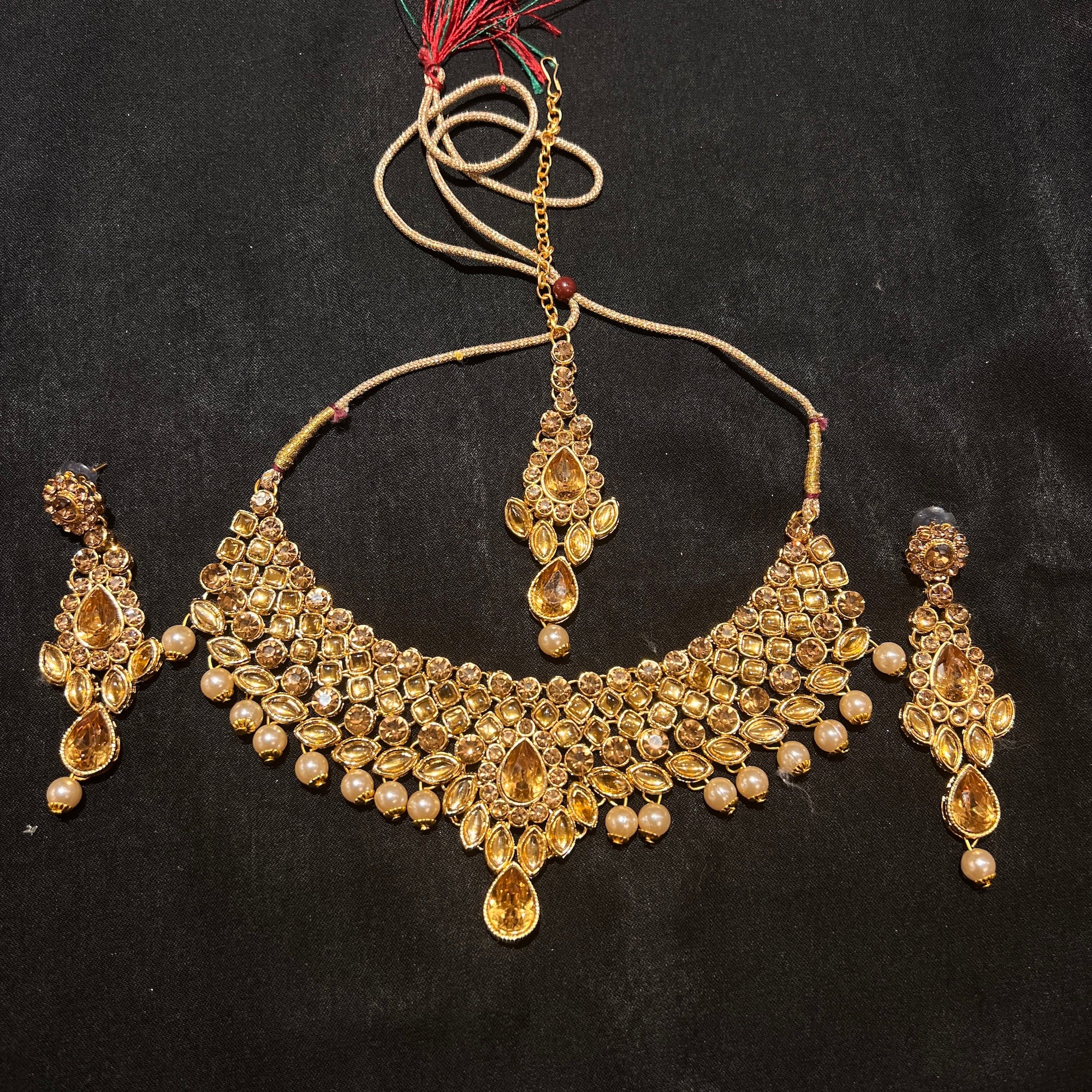 Gold Stone Necklace Set Collection-Various