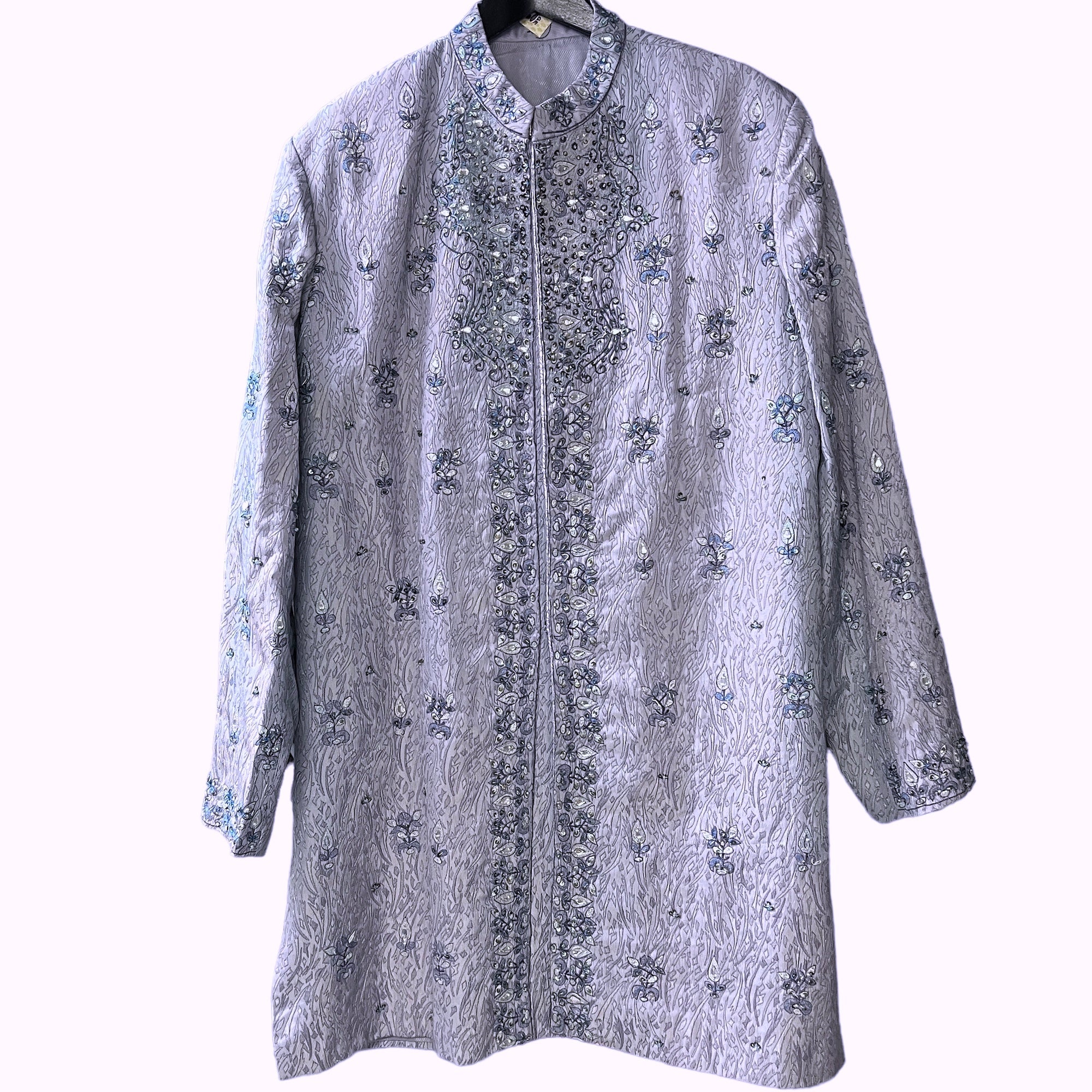 Periwinkle Sherwani - Vintage India NYC