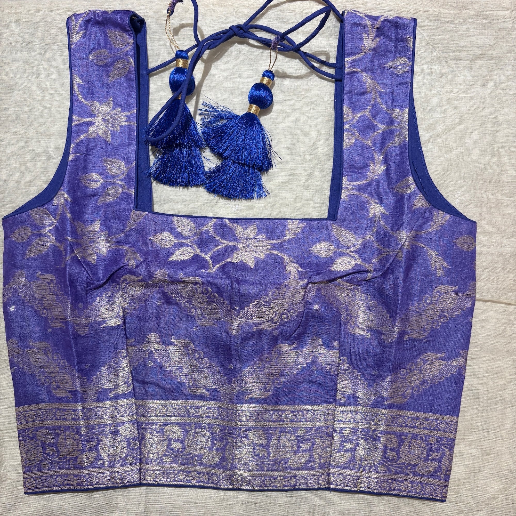 Brocade & Embroidered Saree Blouses 25-Size 30 - Vintage India NYC