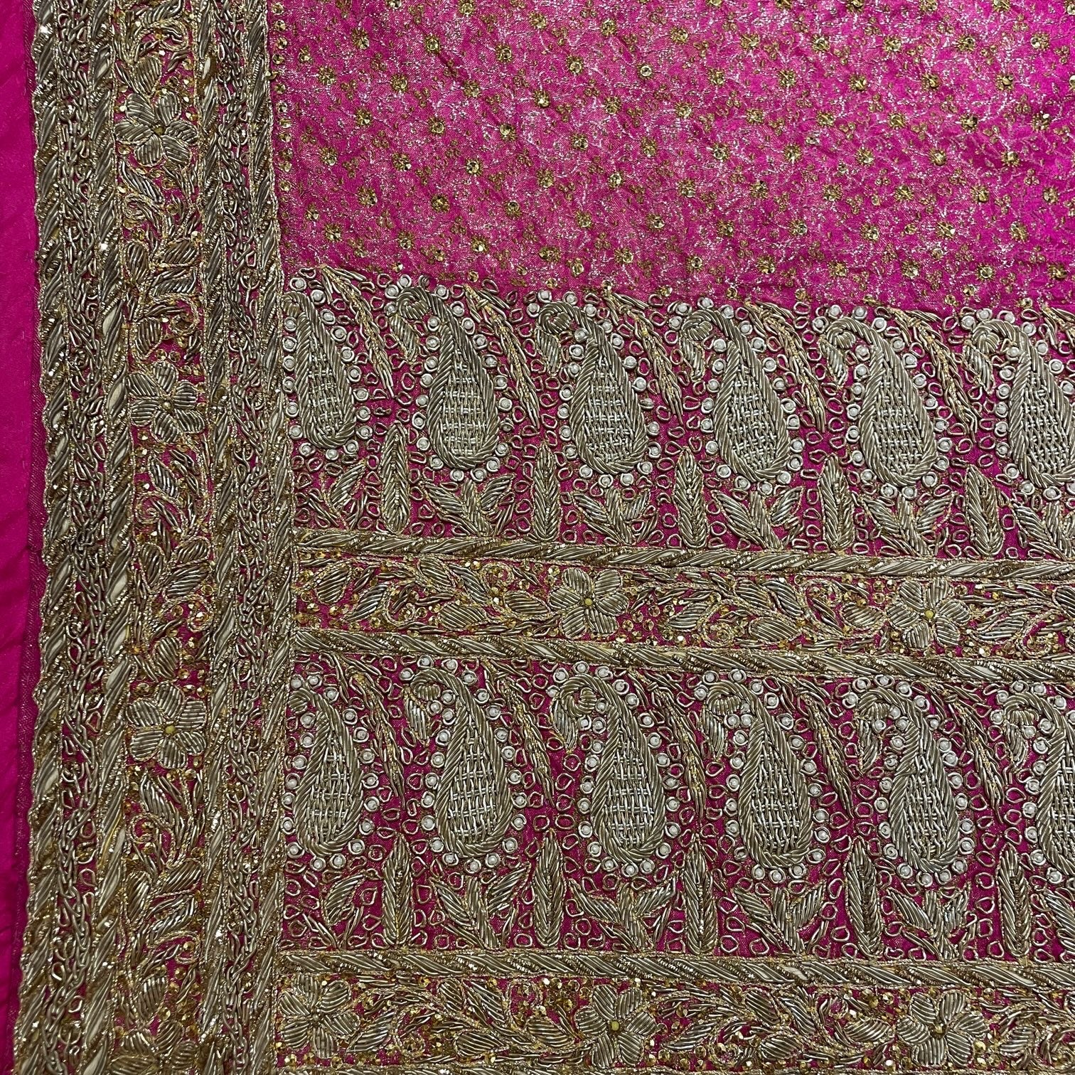 Heavy Work Bridal Saree 728 - Vintage India NYC