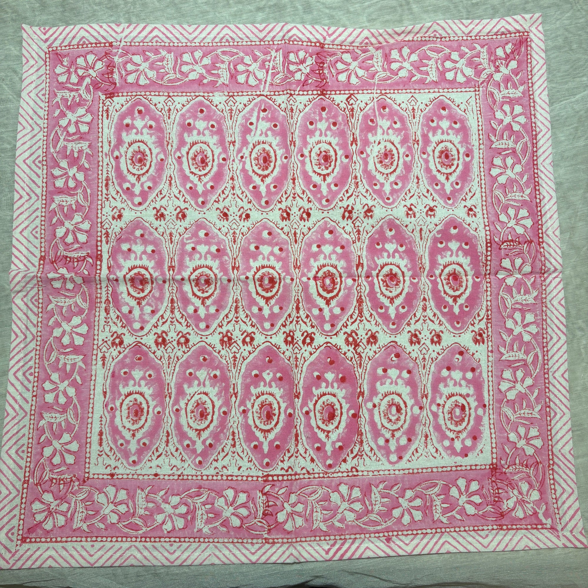 Hand Blockprint Napkins -4 Styles - Vintage India NYC