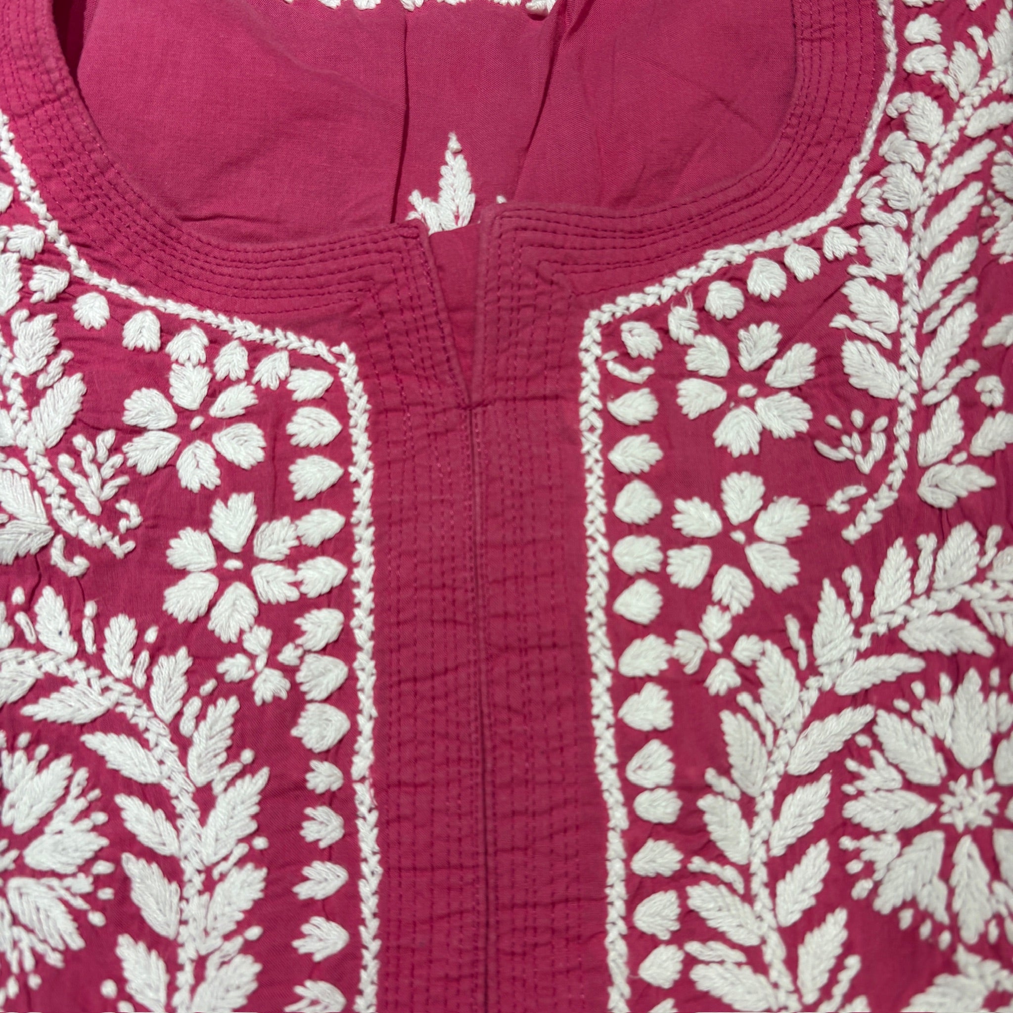 MA Long Embroidered Cotton Tunic Kurtis- 40