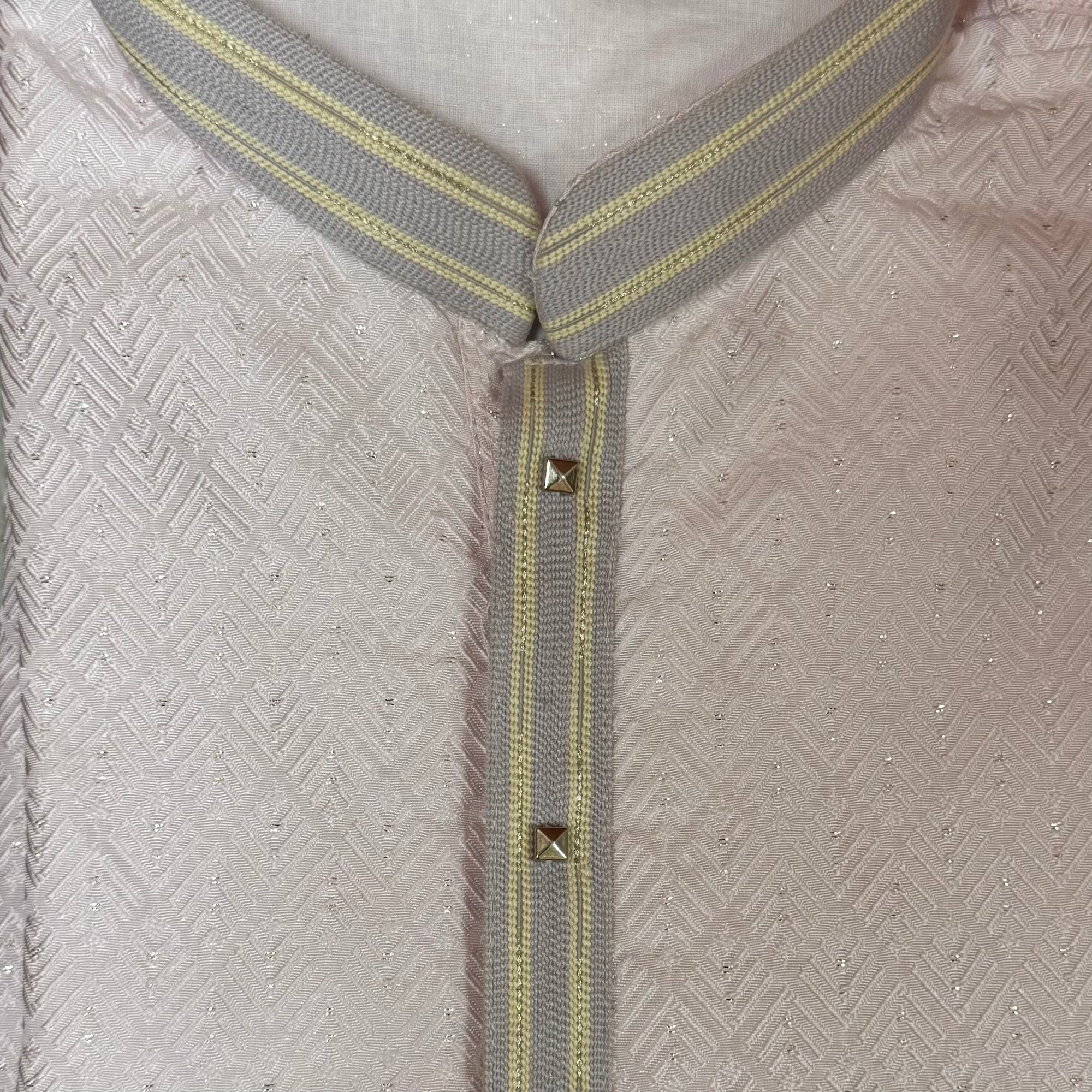 Diamond Herringbone Kurta-Colors - Vintage India NYC