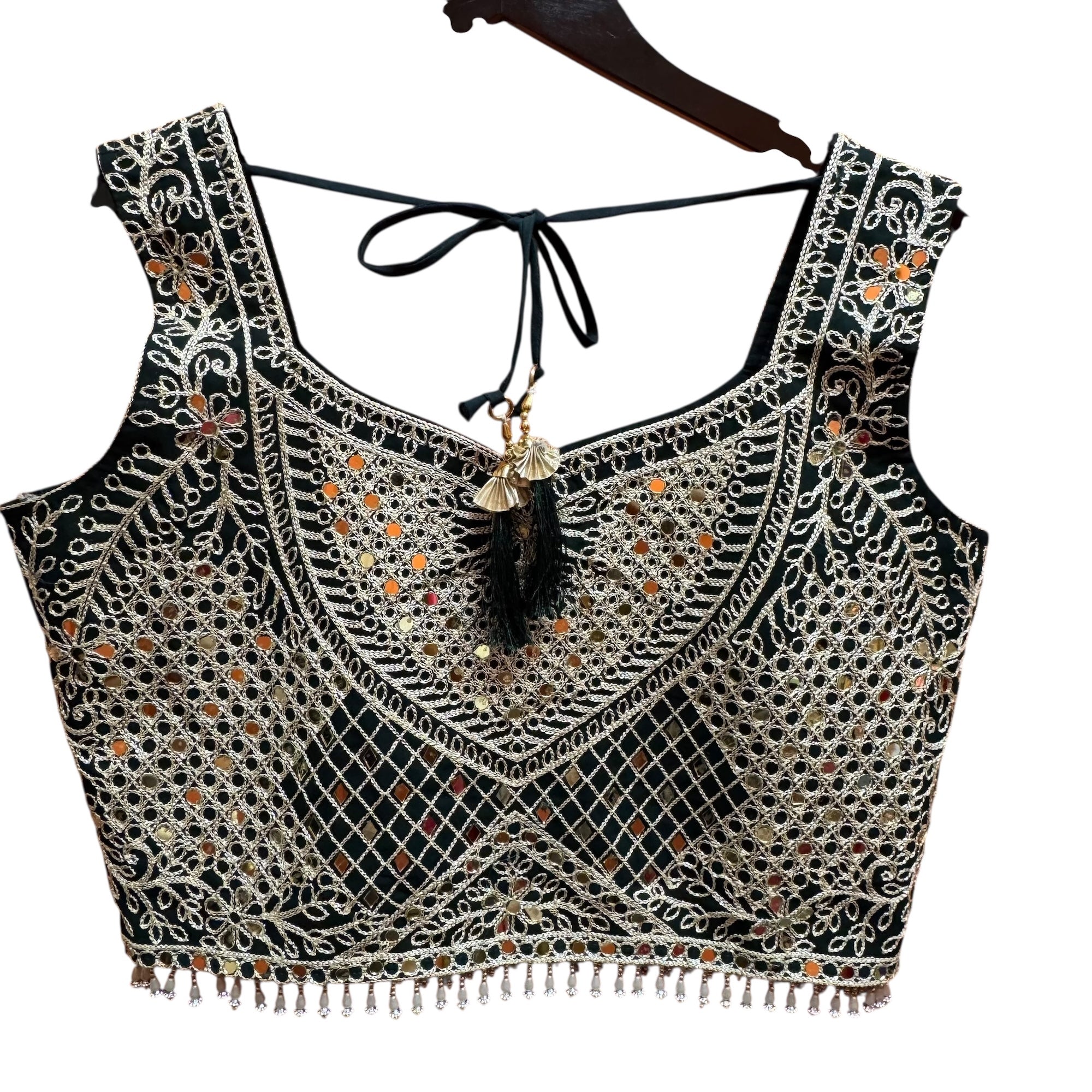 Forest Embroidered Georgette Lehenga Set