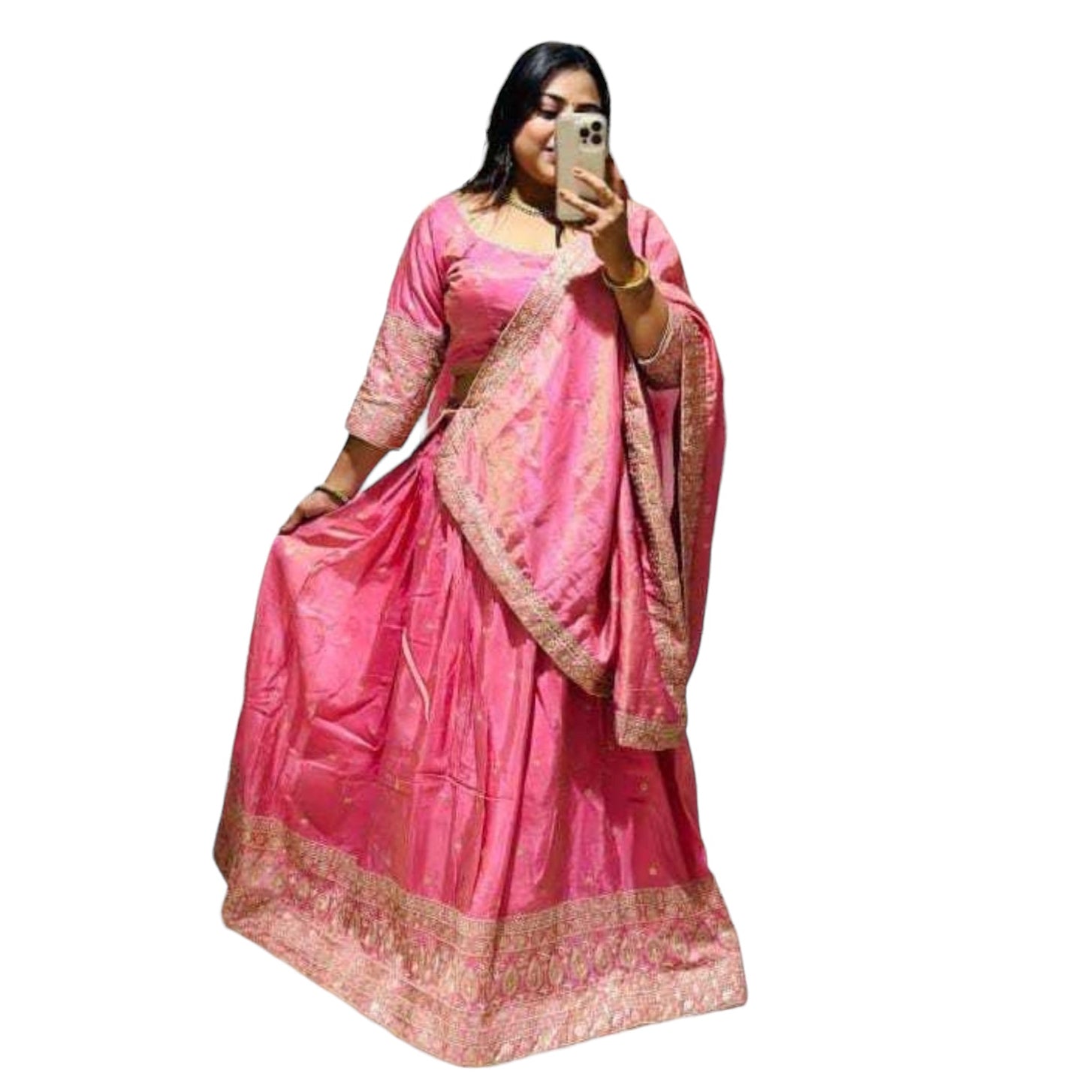 Pastel Shimmer Lehenga Set Q-2 Colors