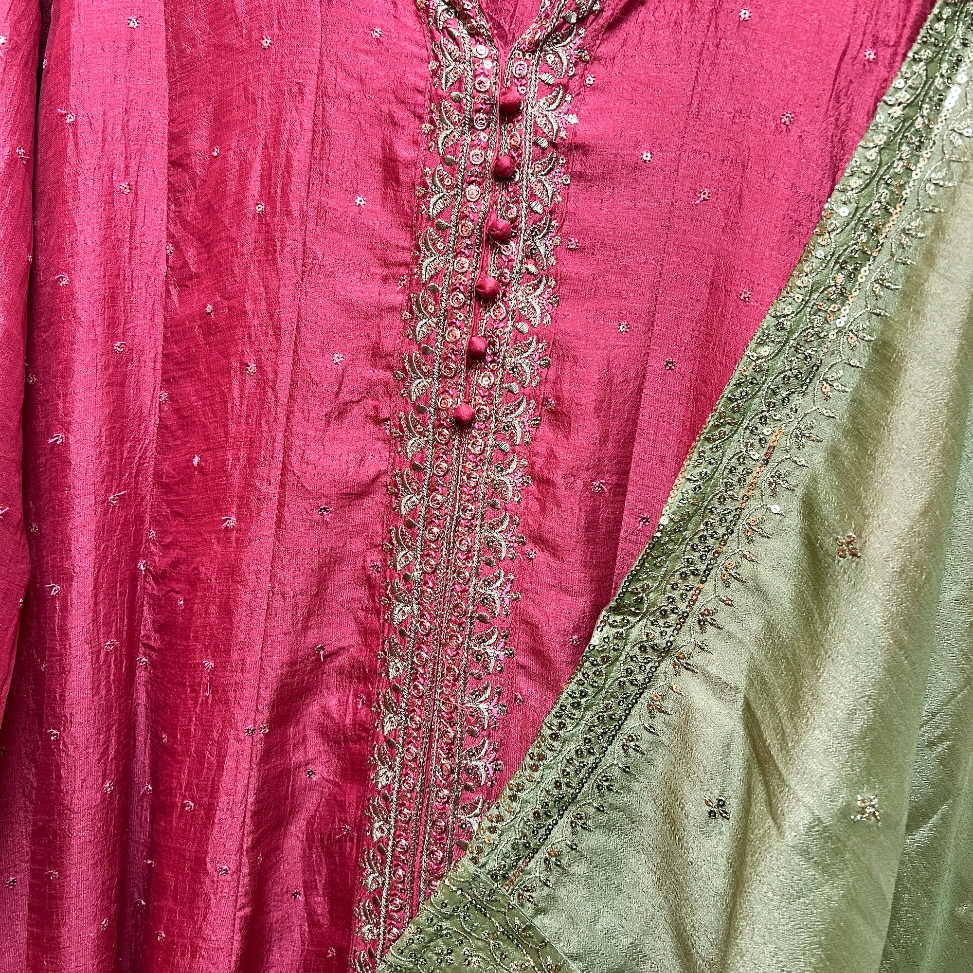 Long Anarkali Set-Various Colors - Vintage India NYC