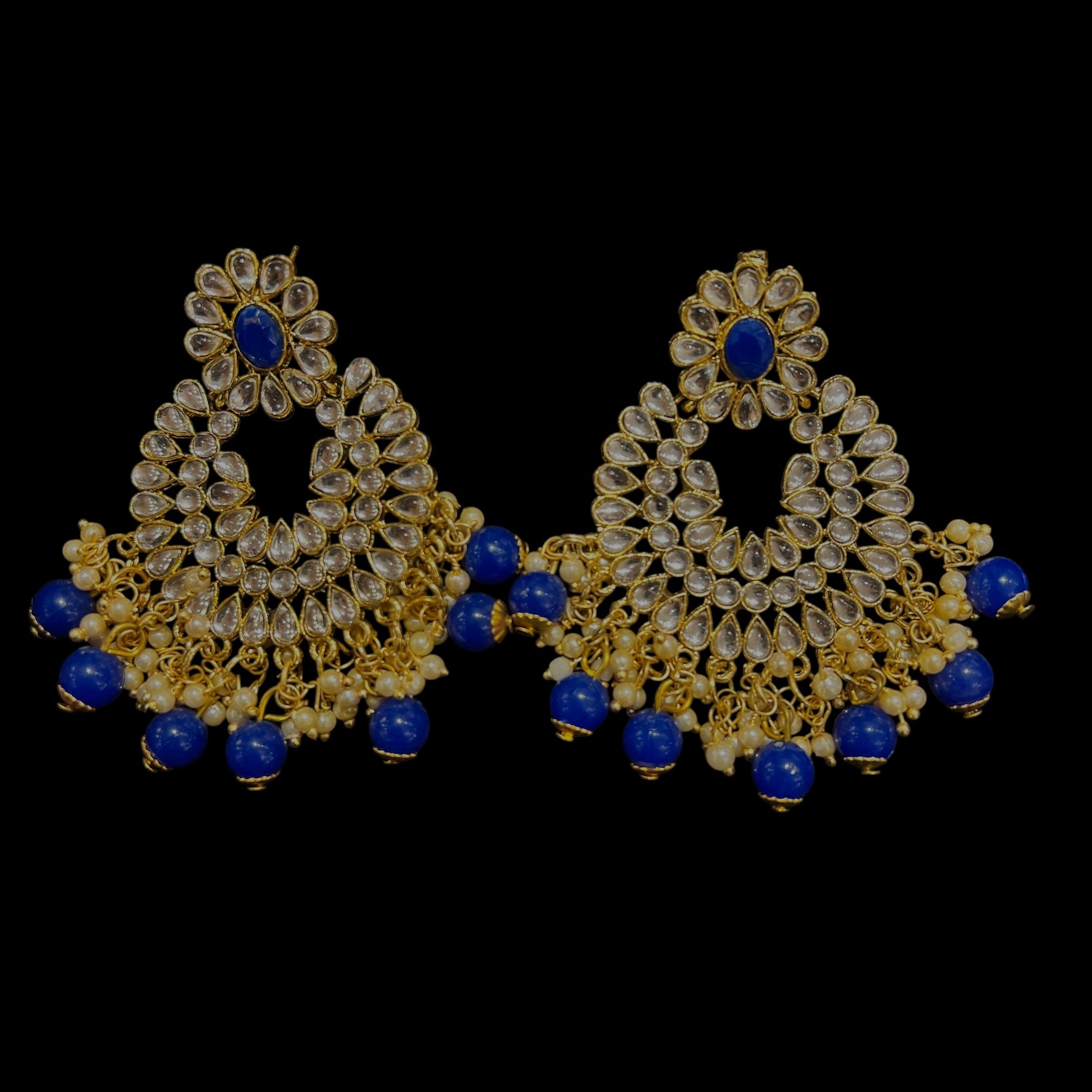 Royal Chandbali Earrings - Vintage India NYC