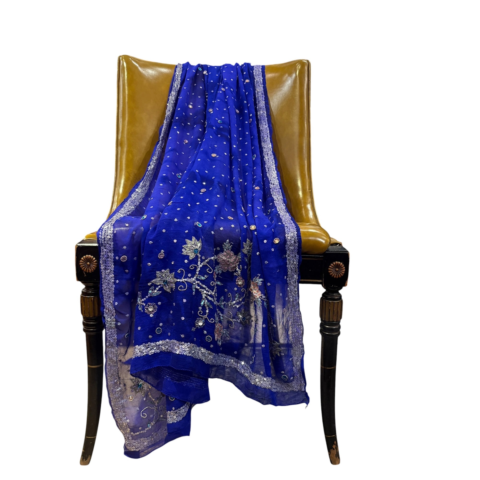 Royal Chiffon Silk Embroidered Dupatta
