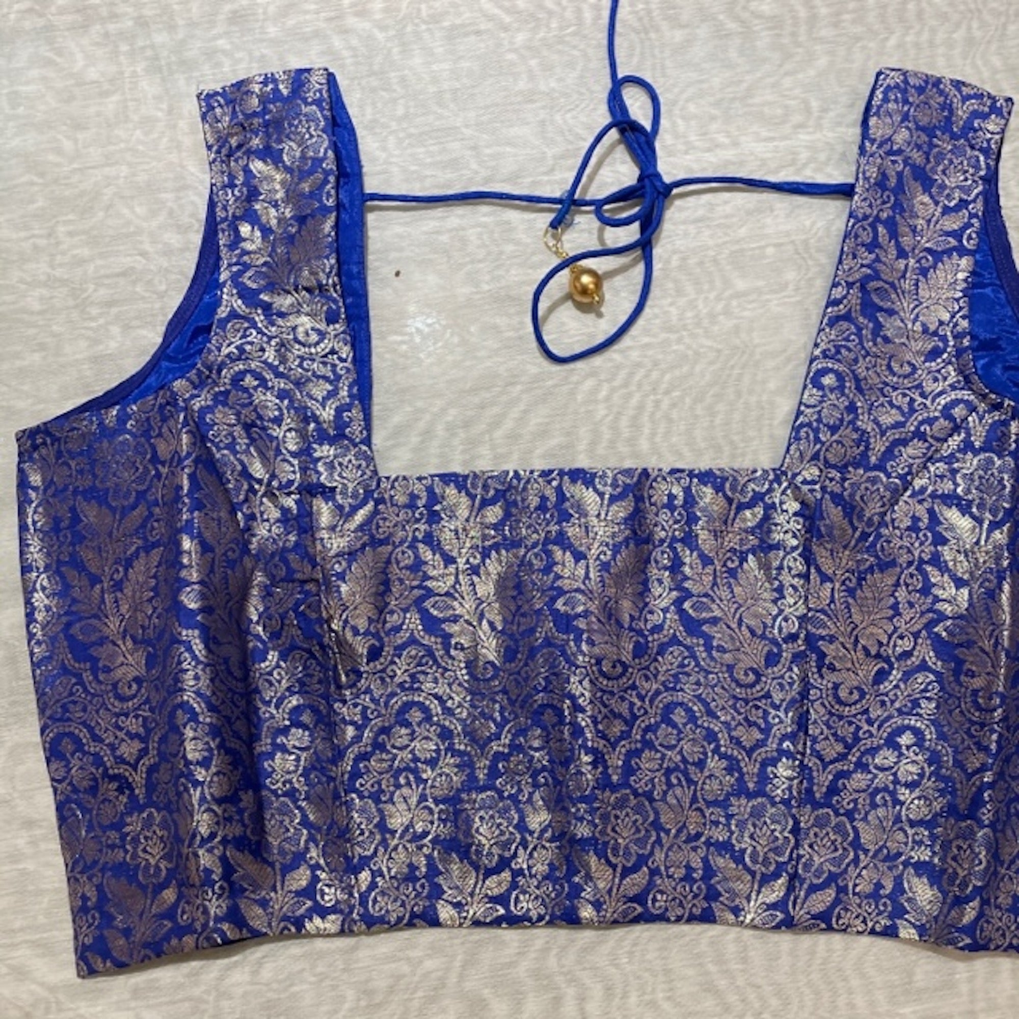 Brocade Saree Blouses-Size 40 - Vintage India NYC