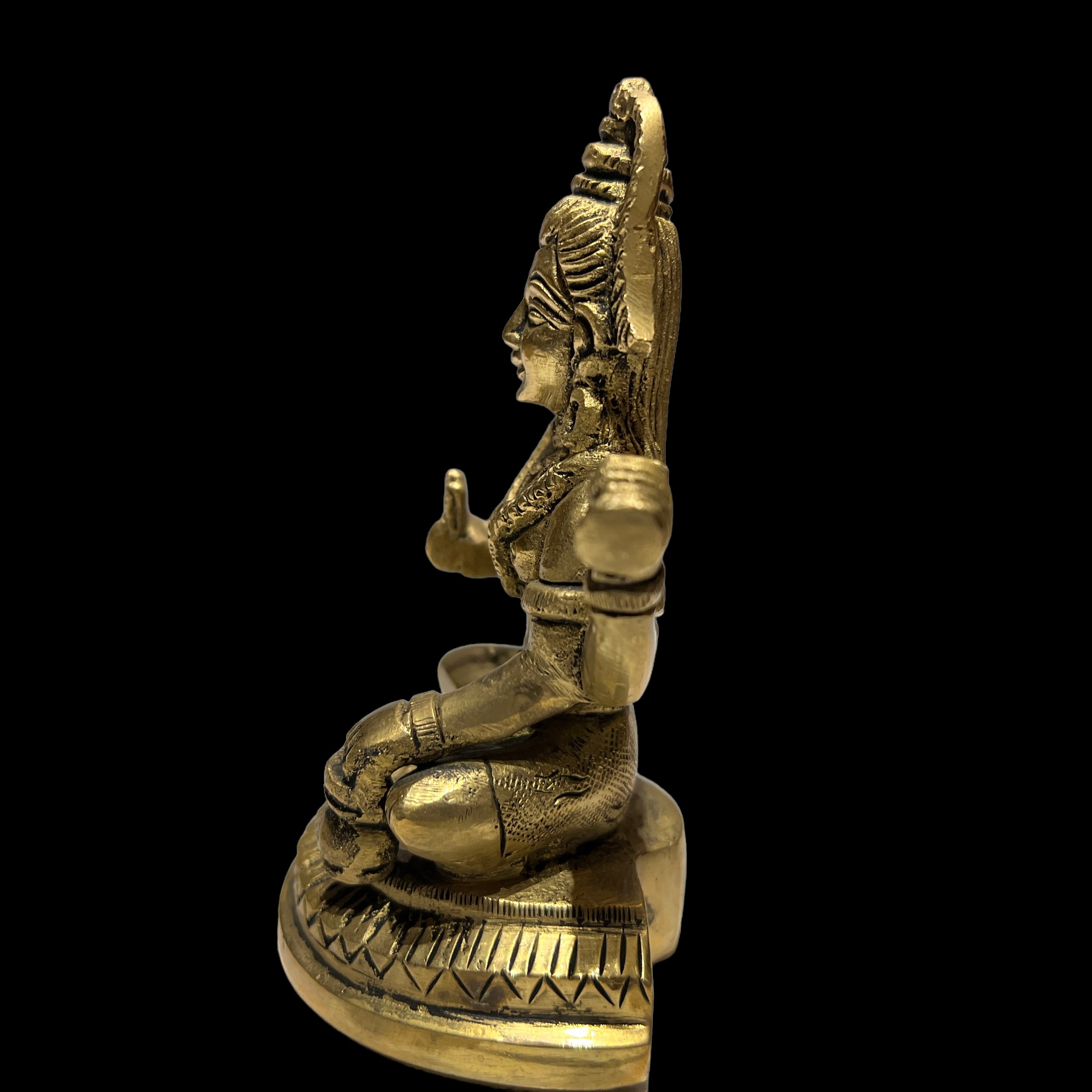 GM Brass Shiva 464- 4.5 in. - Vintage India NYC