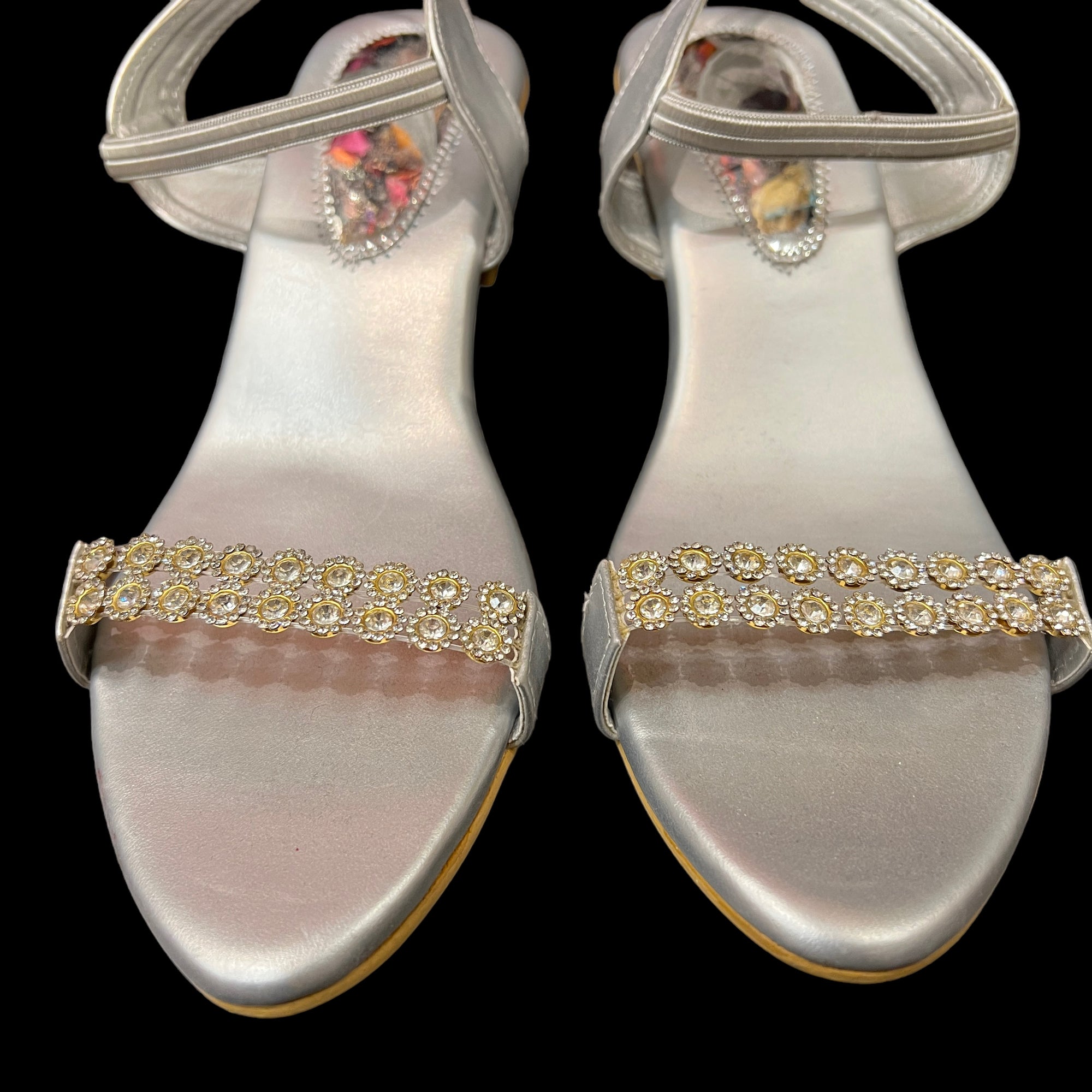 DT Gold or SIlver 2 Strap Sandals - Vintage India NYC