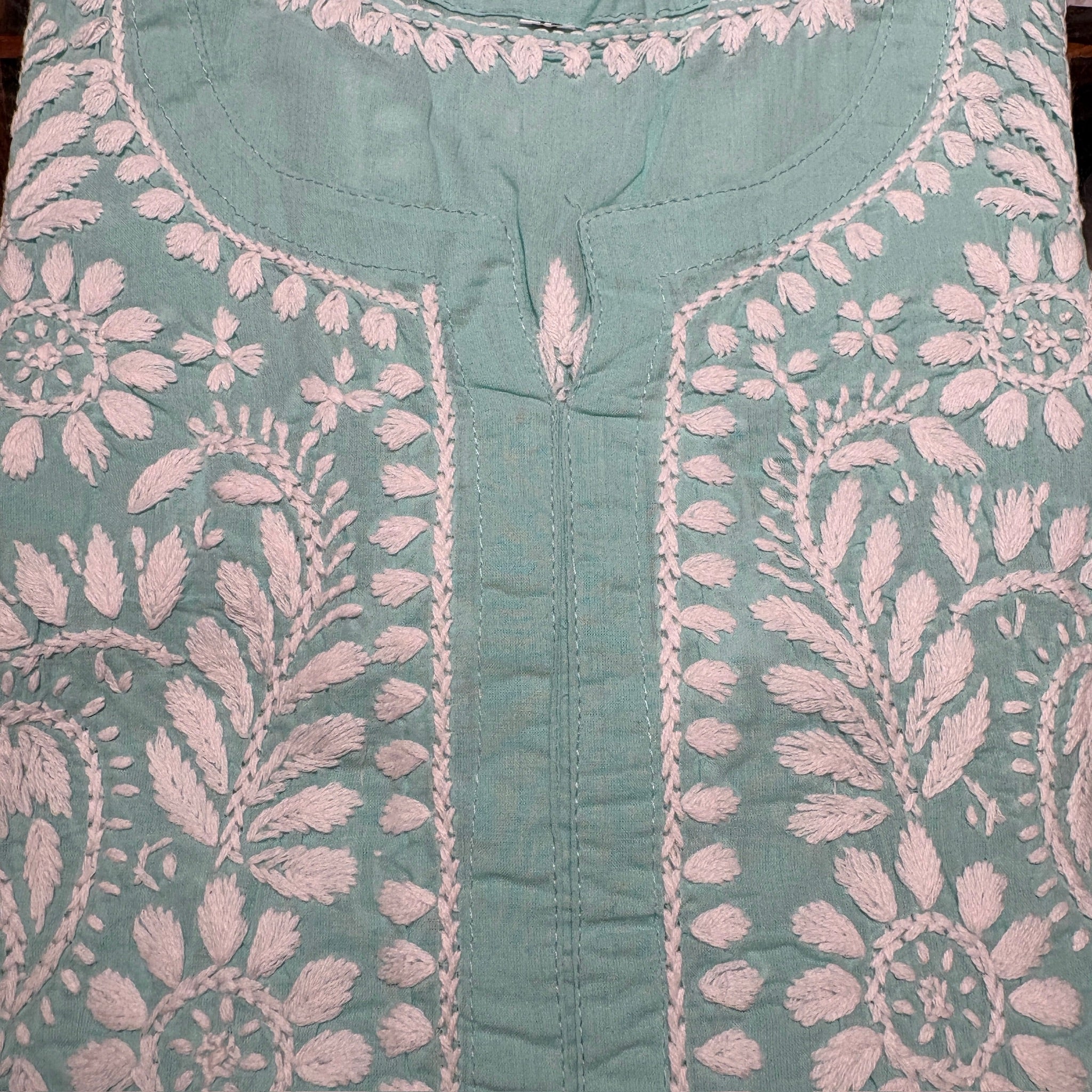 MA Long Embroidered Cotton Tunic Kurtis- 38