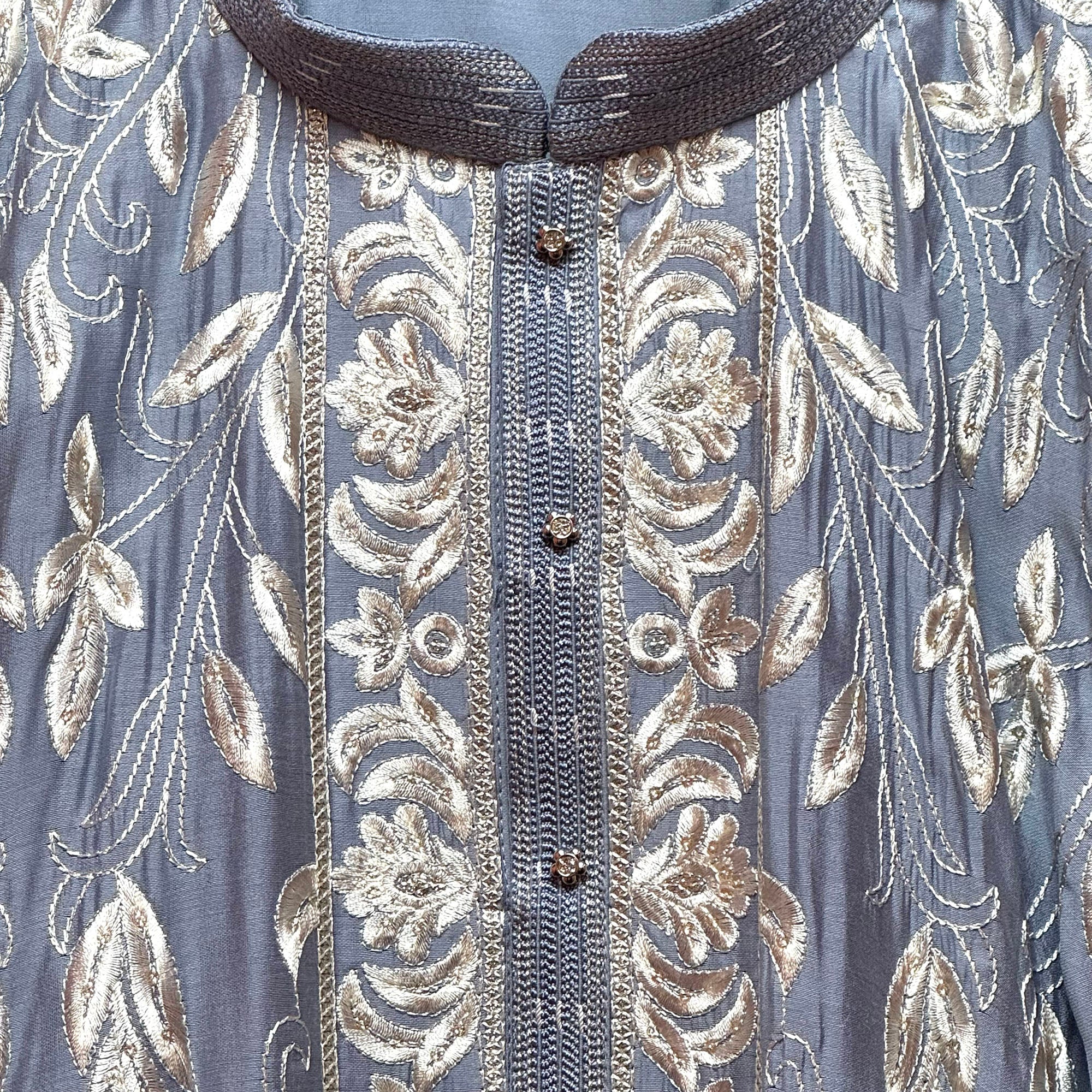 Cream Embroidered Kurta - Colors - Vintage India NYC