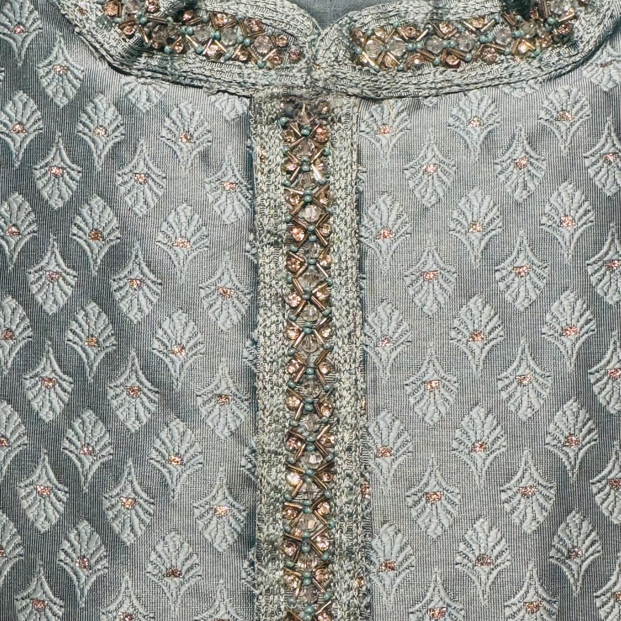 Plume Motif Kurta-Colors - Vintage India NYC