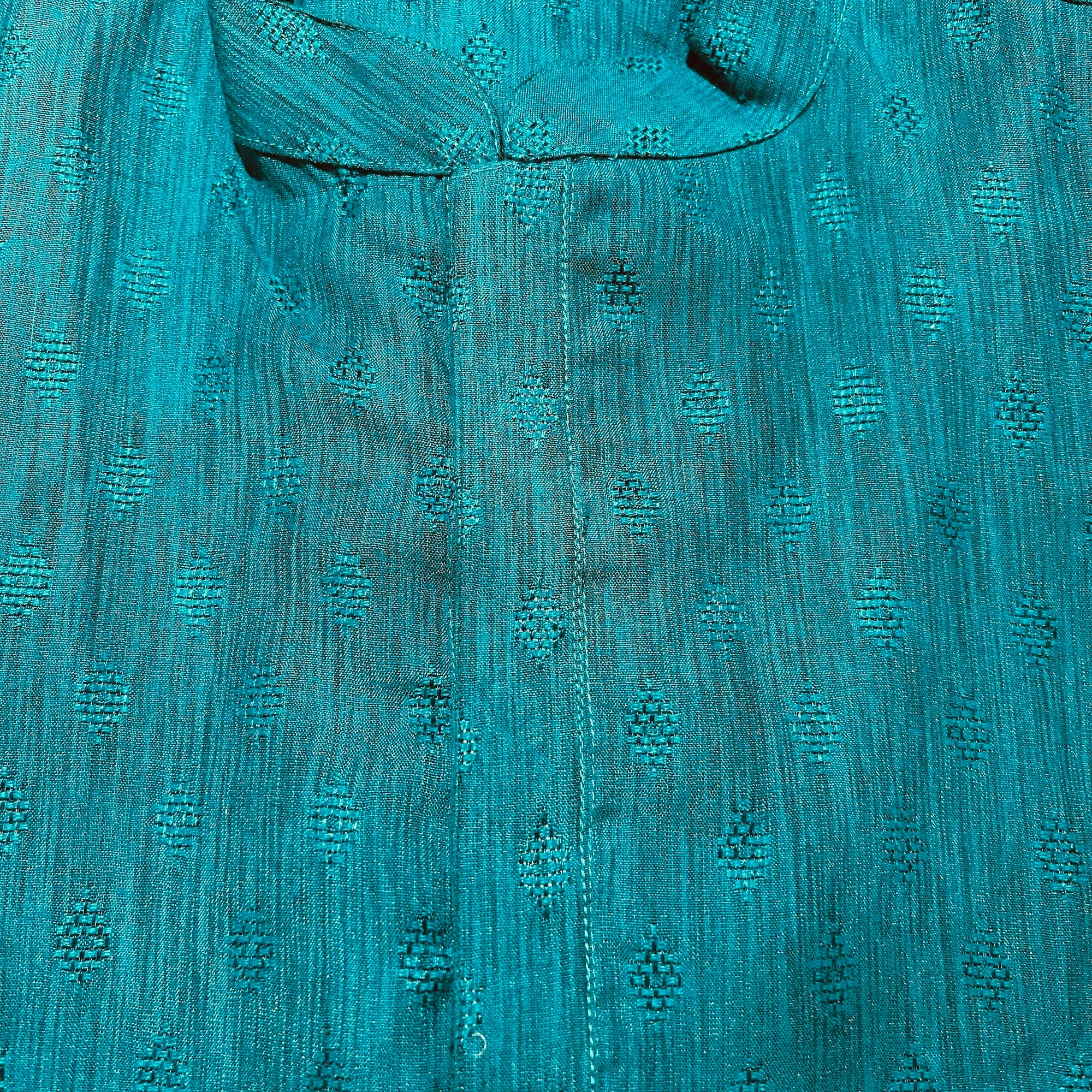 Teal Diamond Kurta Set - Vintage India NYC