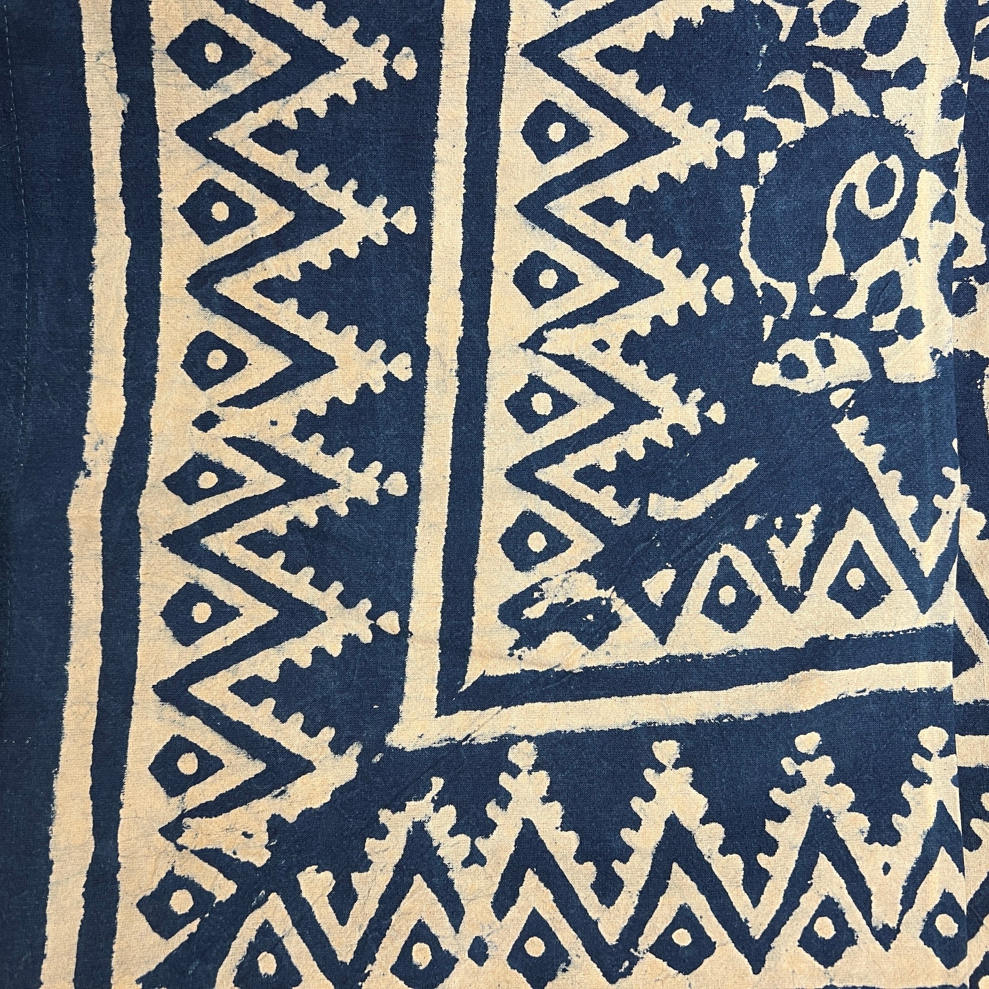 Twin Indigo Block Print Bedcover Collection - Vintage India NYC