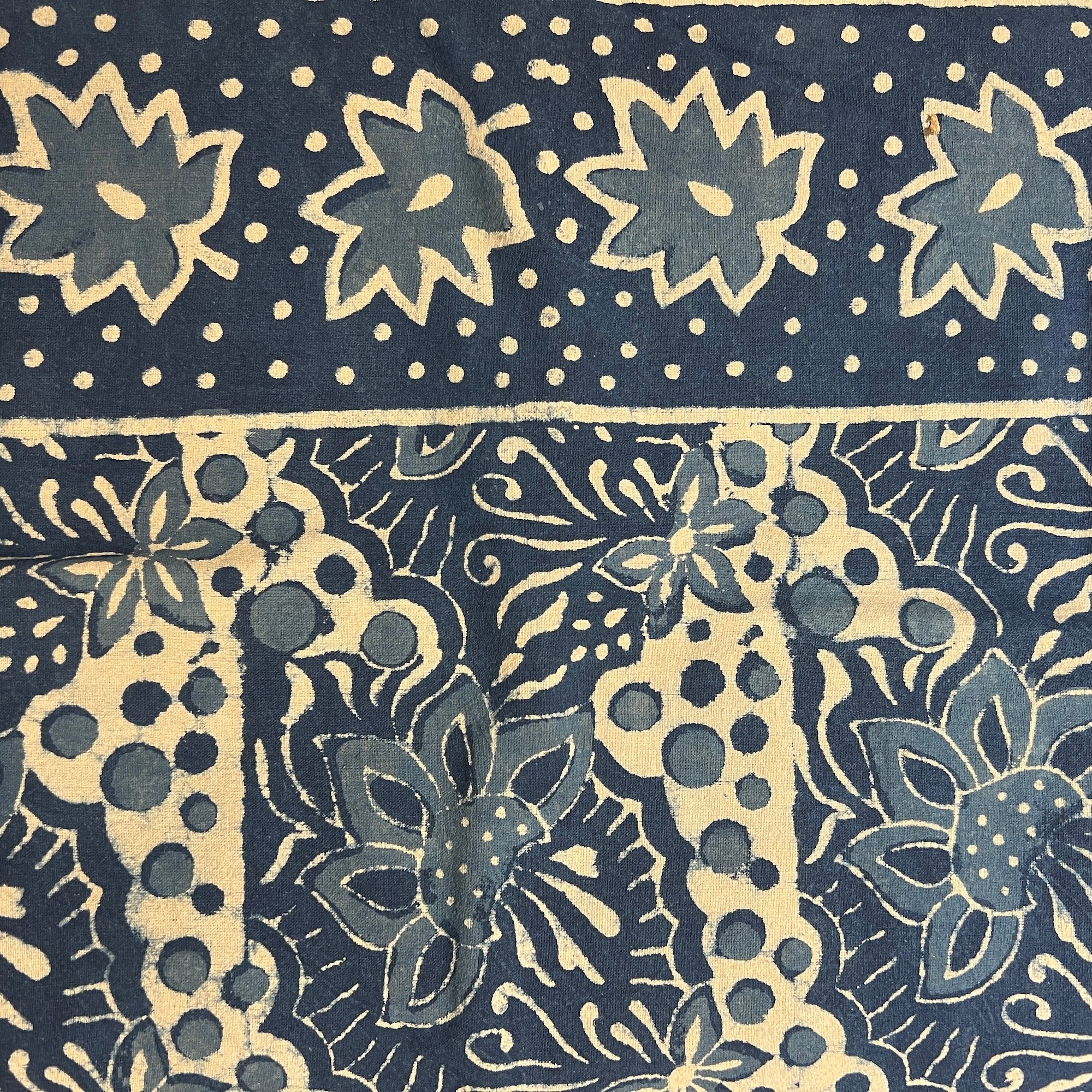 Twin Indigo Block Print Bedcover Collection - Vintage India NYC