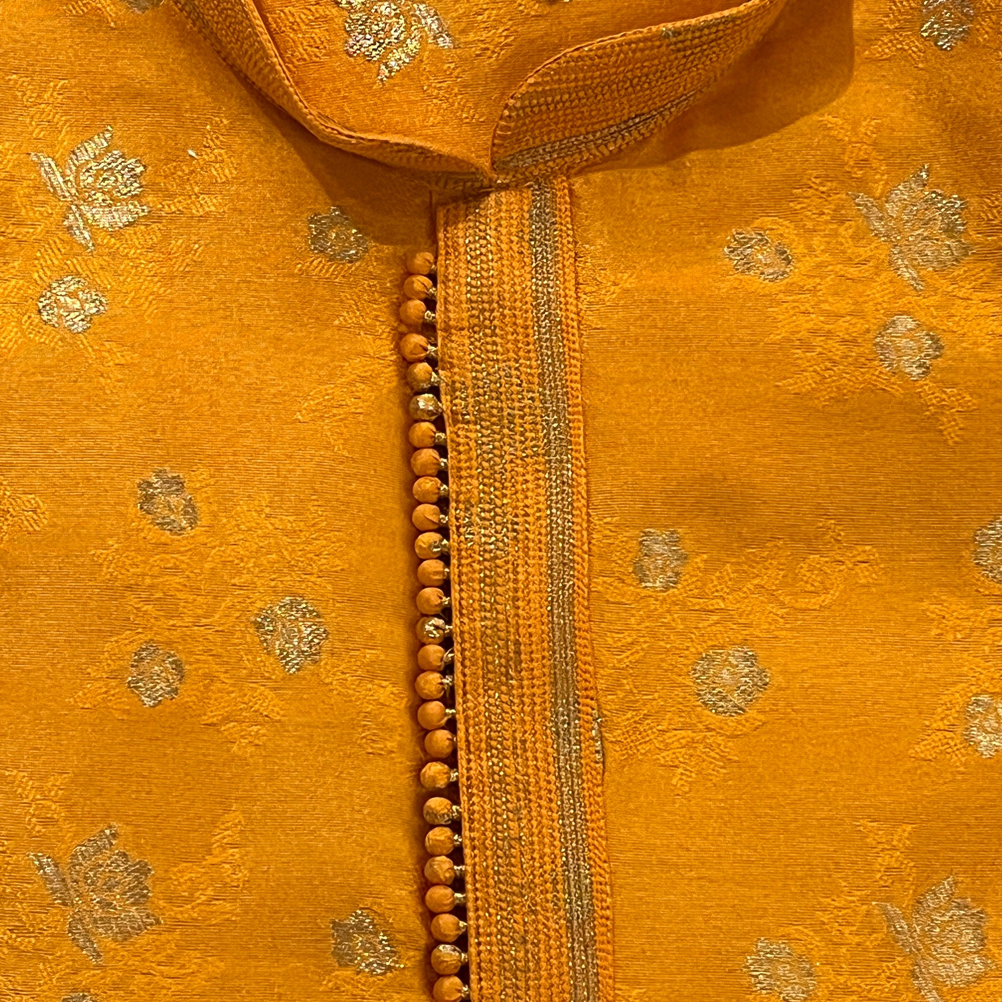 YD Mango Floral Jacquard Kurta - Vintage India NYC