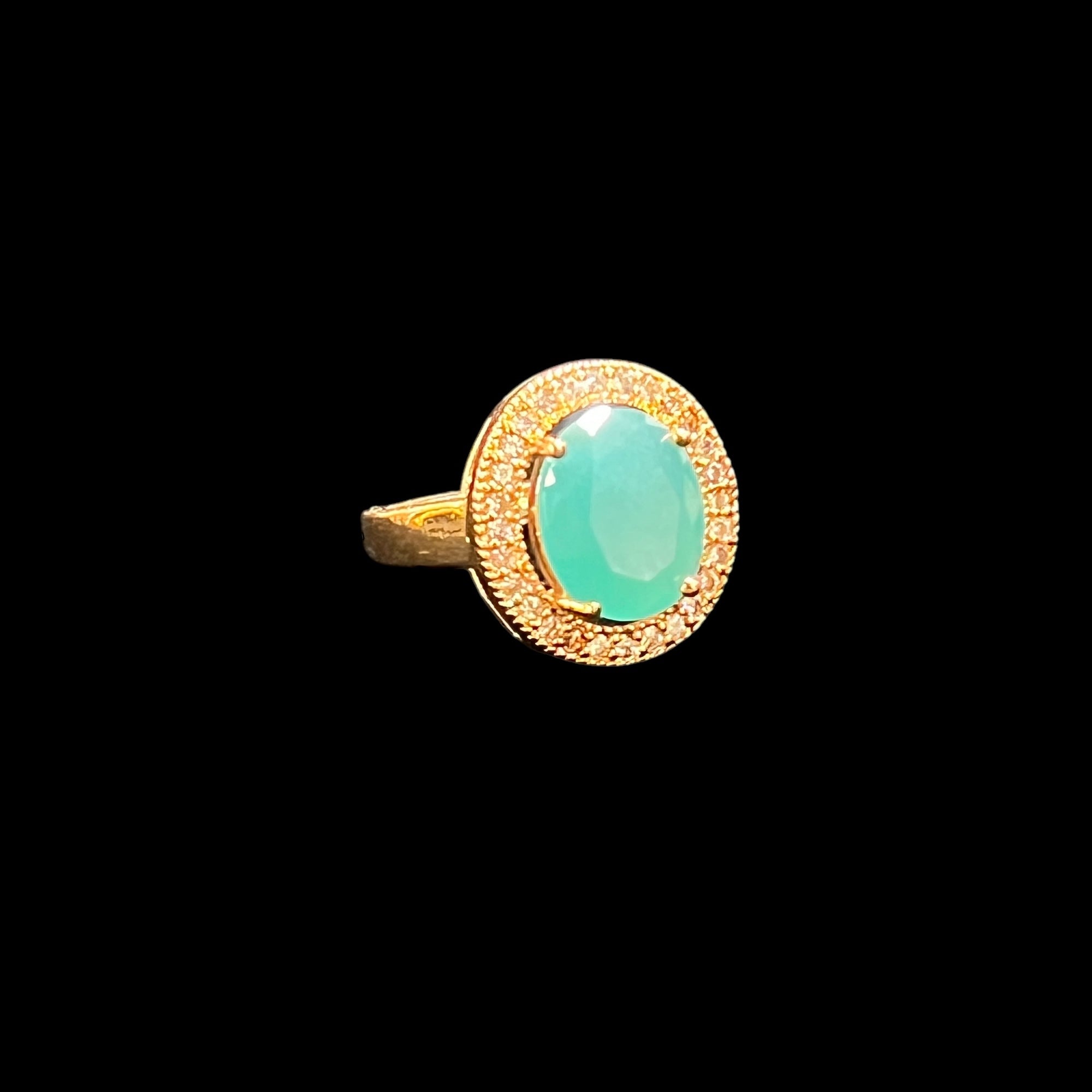 Gold Rings with Stones - Vintage India NYC