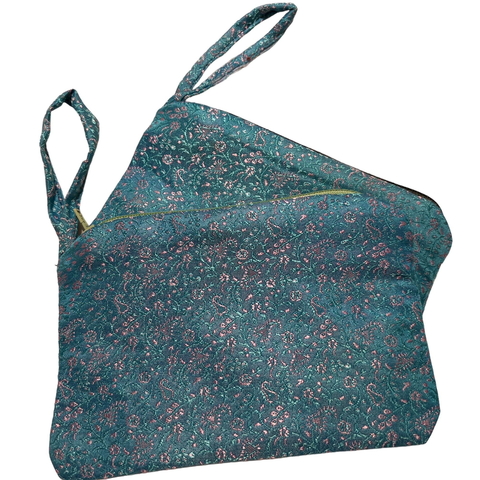 Vintage Sari Zip Pouch Bag Sm - Vintage India NYC