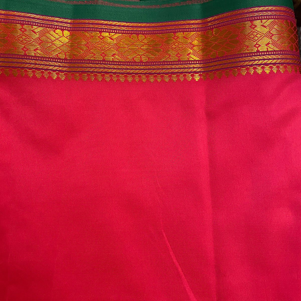 AR Saree with Brocade Border - Vintage India NYC