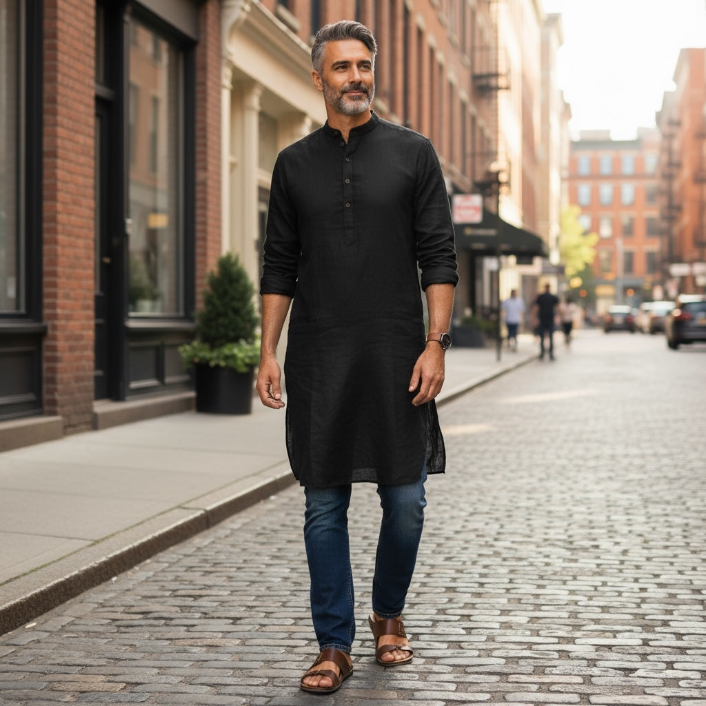Organic Cotton Kurtas- Many Colors - Vintage India NYC