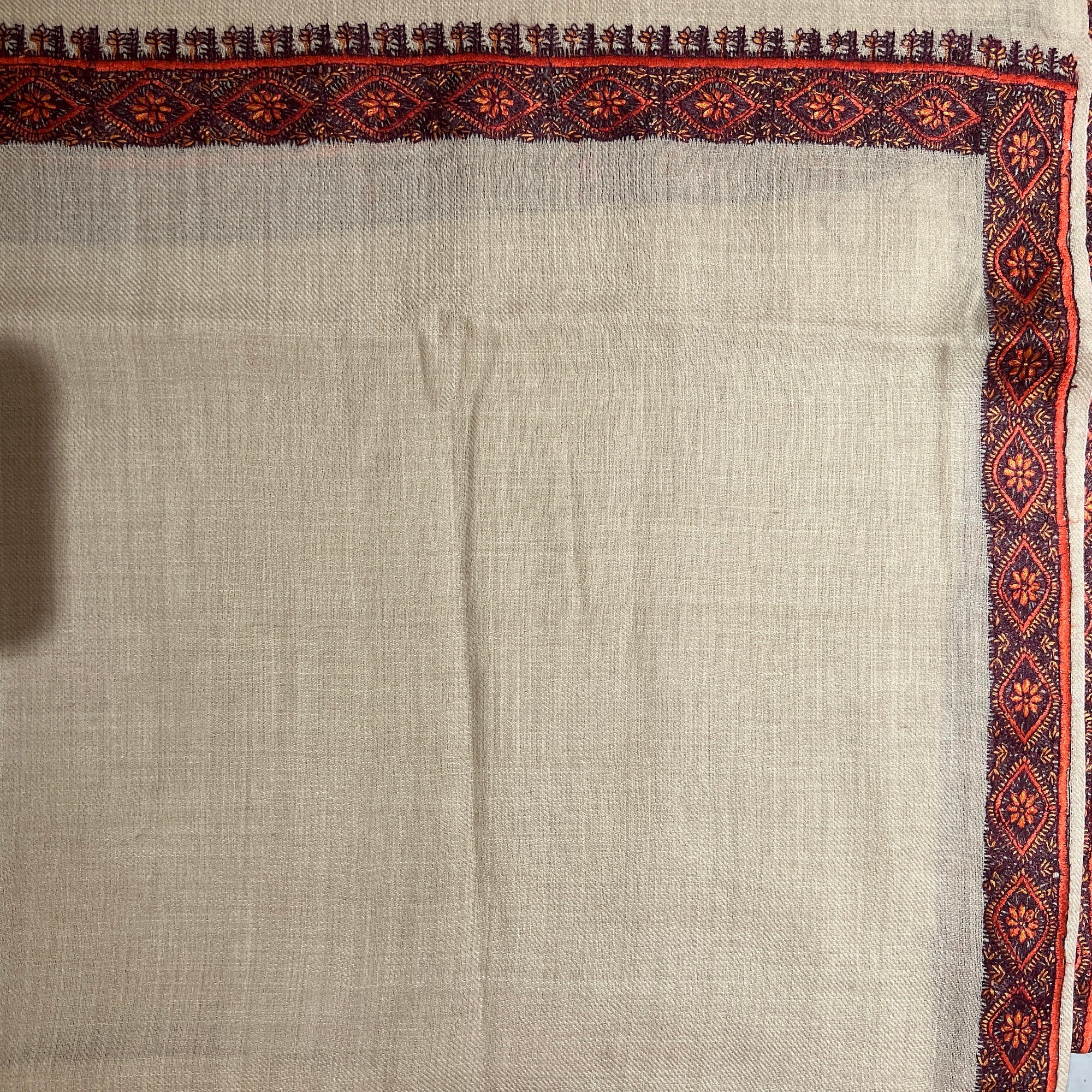 AM Mens Embroidered Woolen Shawls 2 Colors - Vintage India NYC