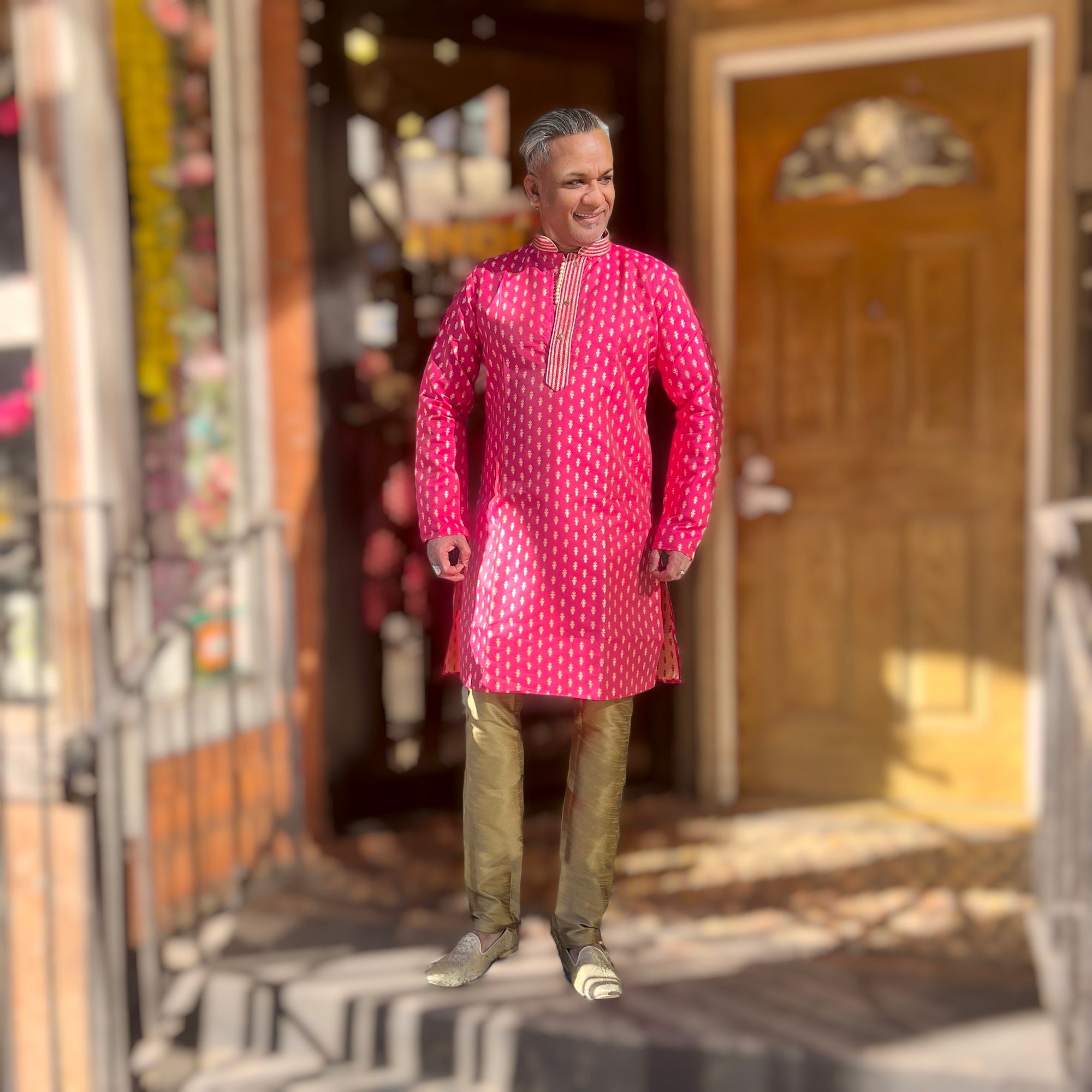 Brocade Kurta Set 2-3 Colors