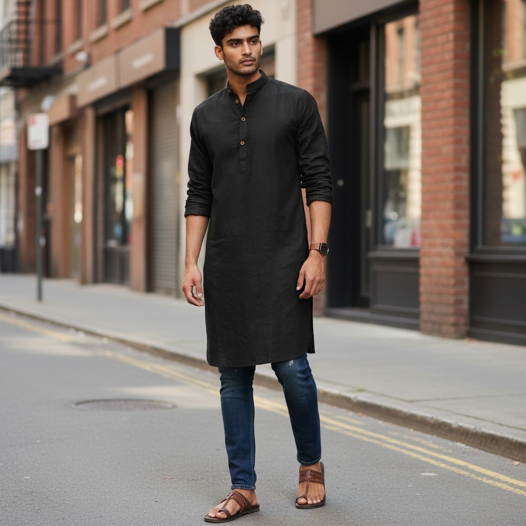 Organic Cotton Kurtas- Many Colors - Vintage India NYC