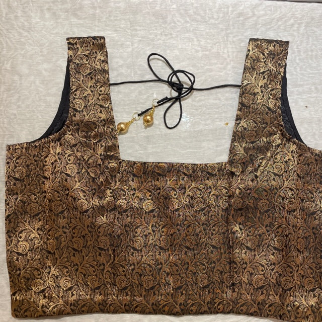 Brocade Saree Blouses-Size 38 - Vintage India NYC