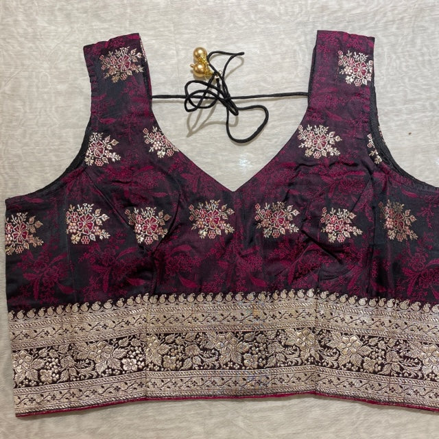 Brocade Saree Blouses-Size 38 - Vintage India NYC