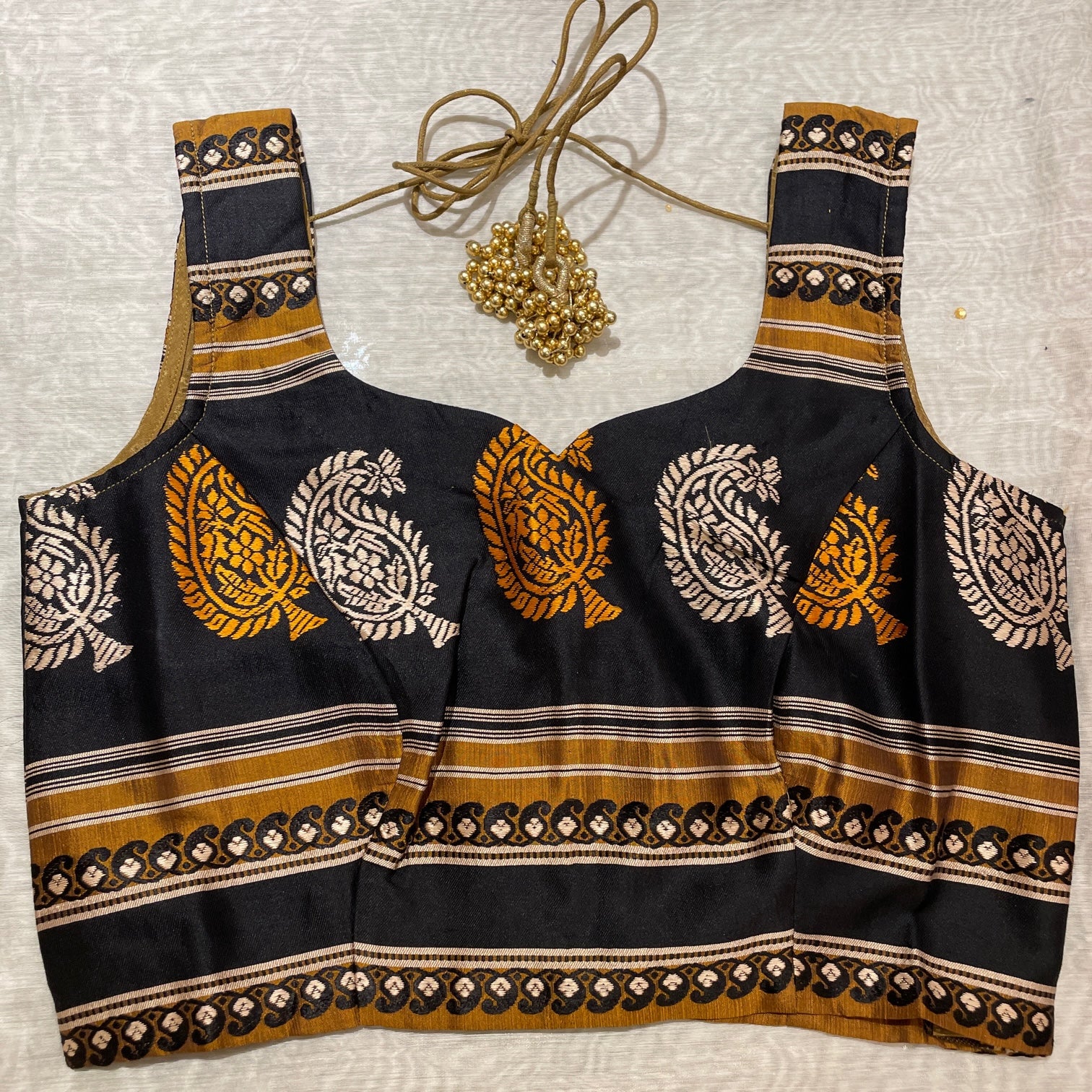 Brocade Saree Blouses-Size 32 - Vintage India NYC