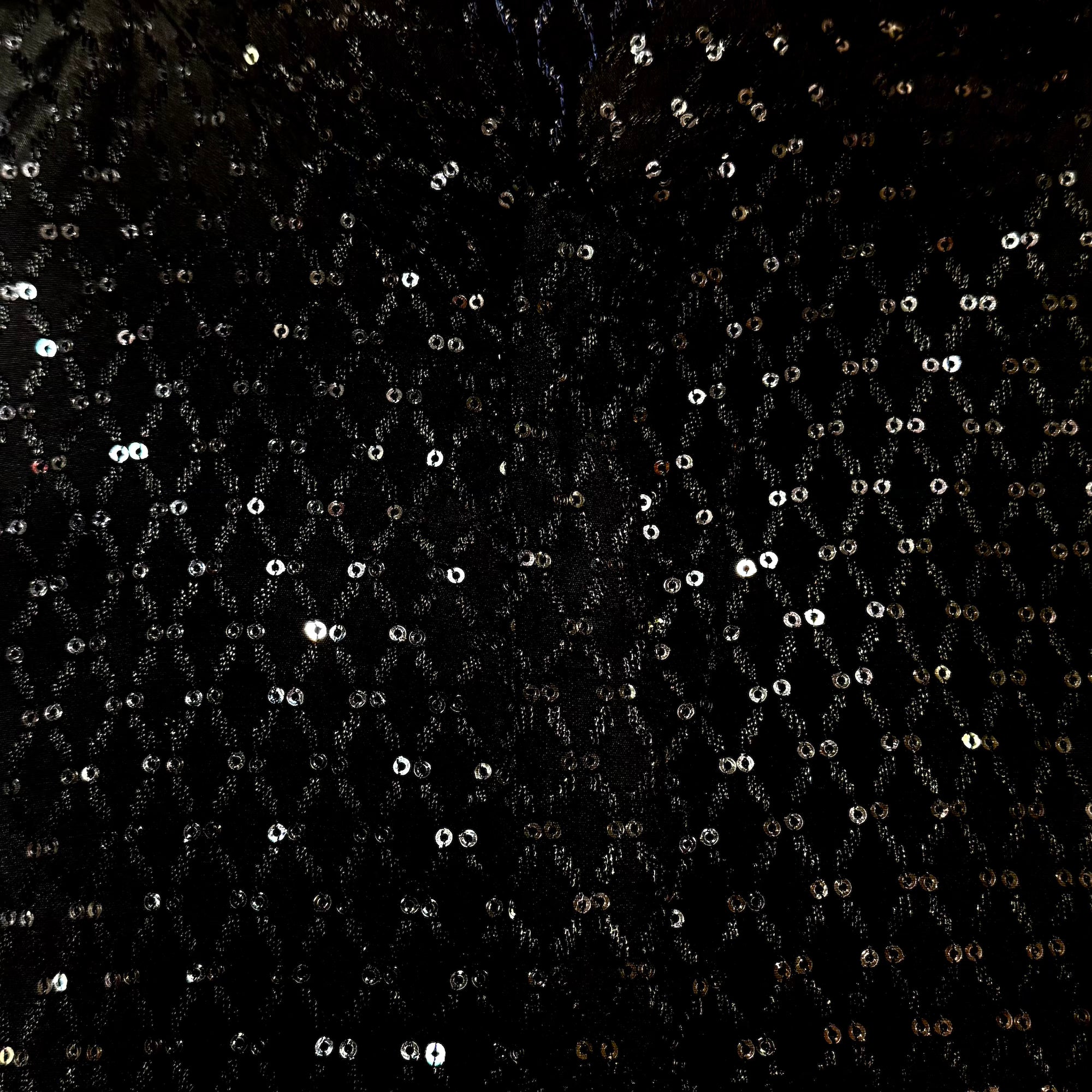 Black Sequin Embroidered Kurta - Vintage India NYC