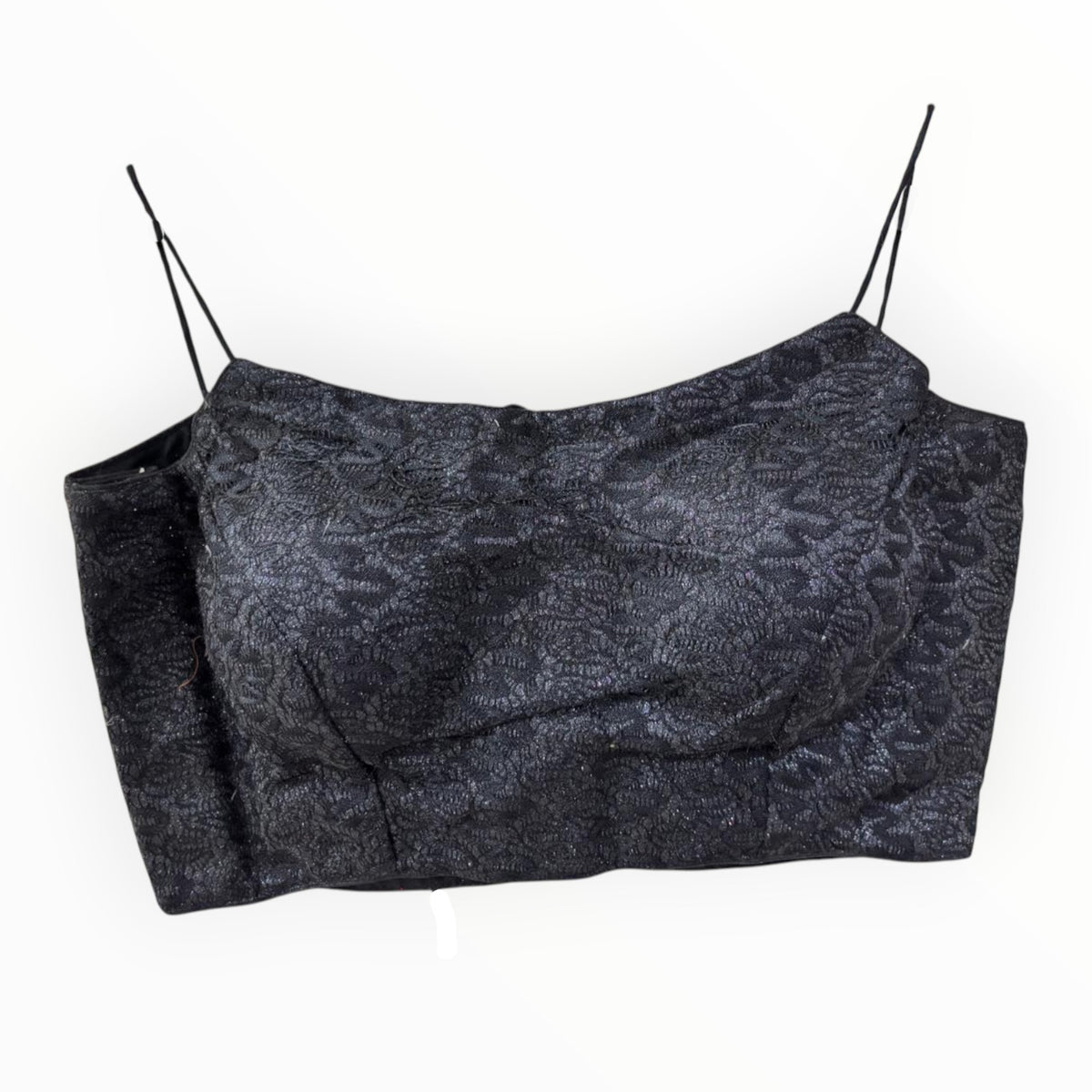 Black Spaghetti Strap Blouse-Size 38
