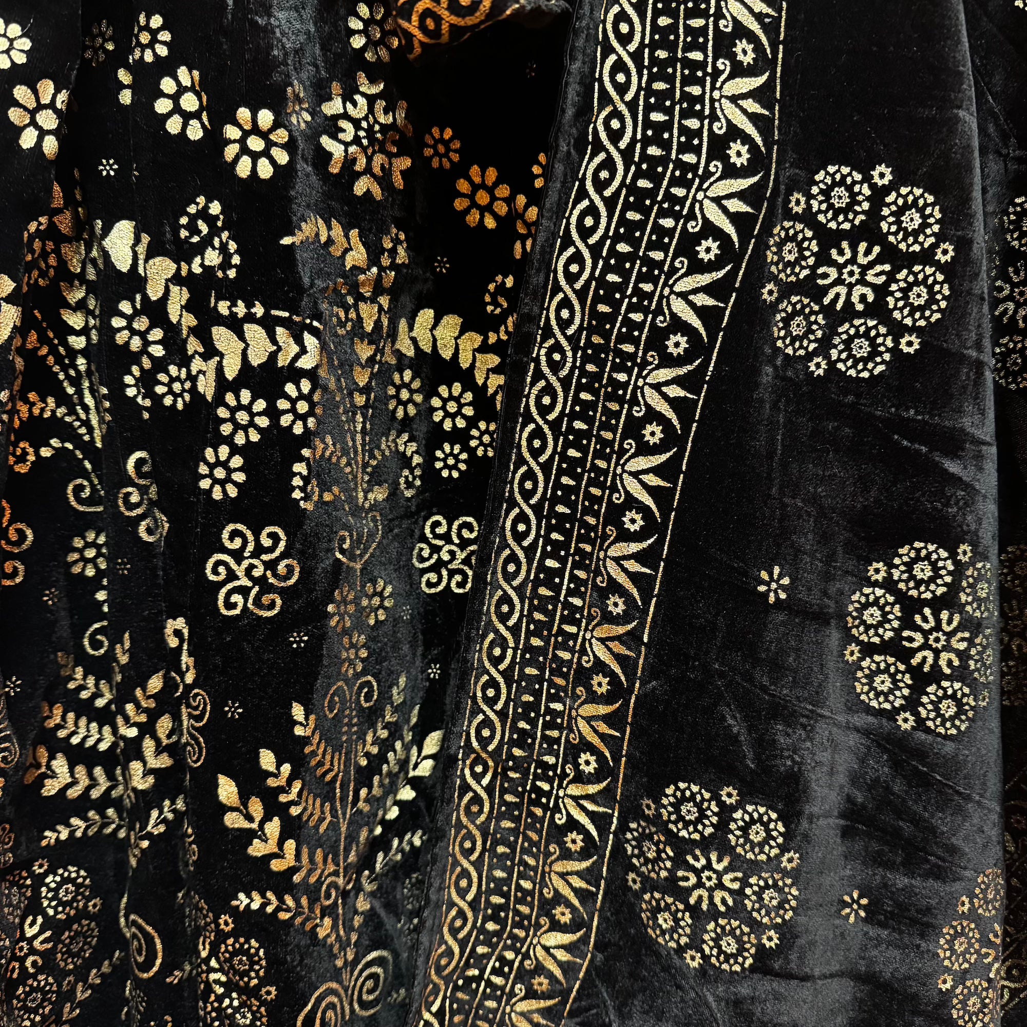 Black Velvet Lehenga Set