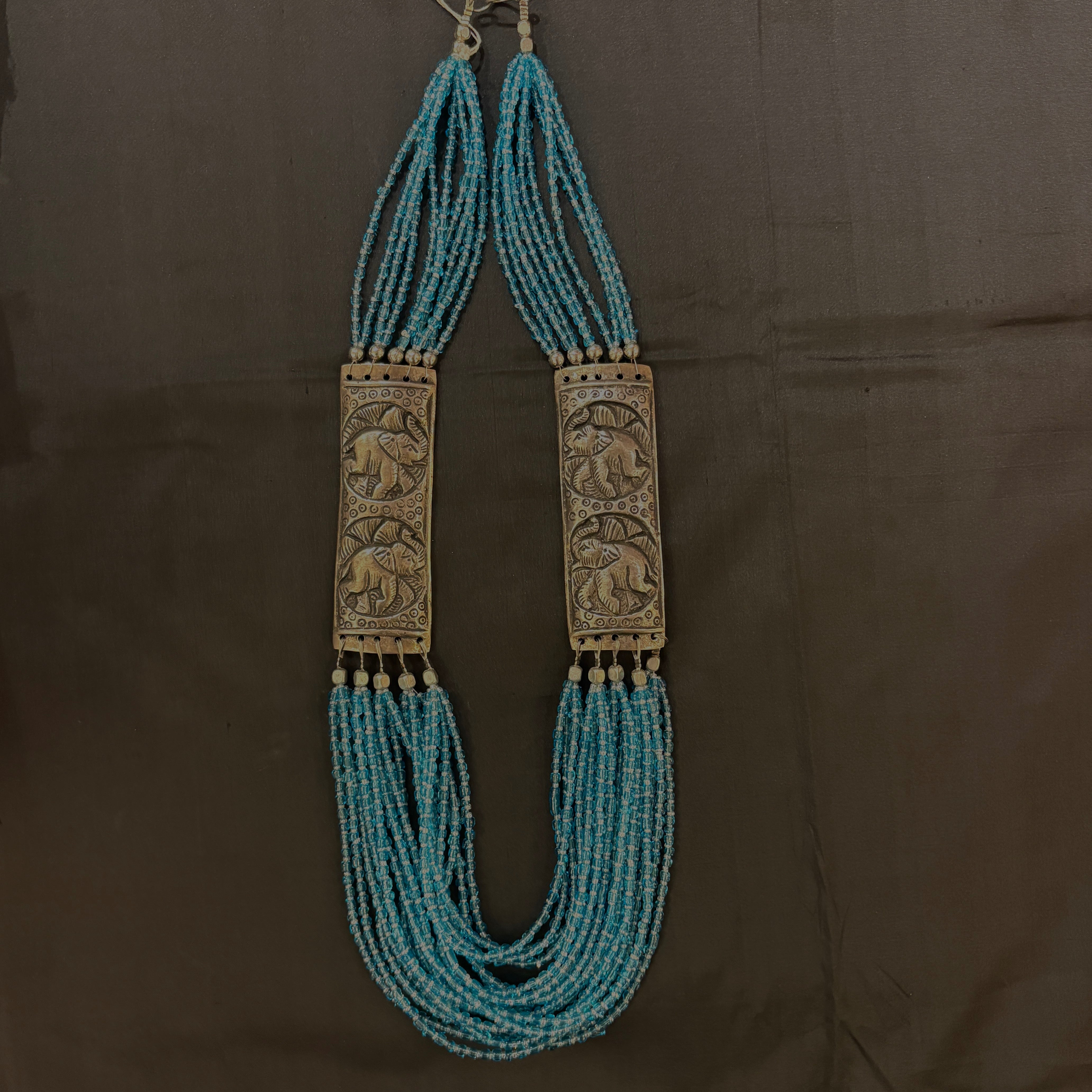 Elephant Beaded Necklace-2 Styles