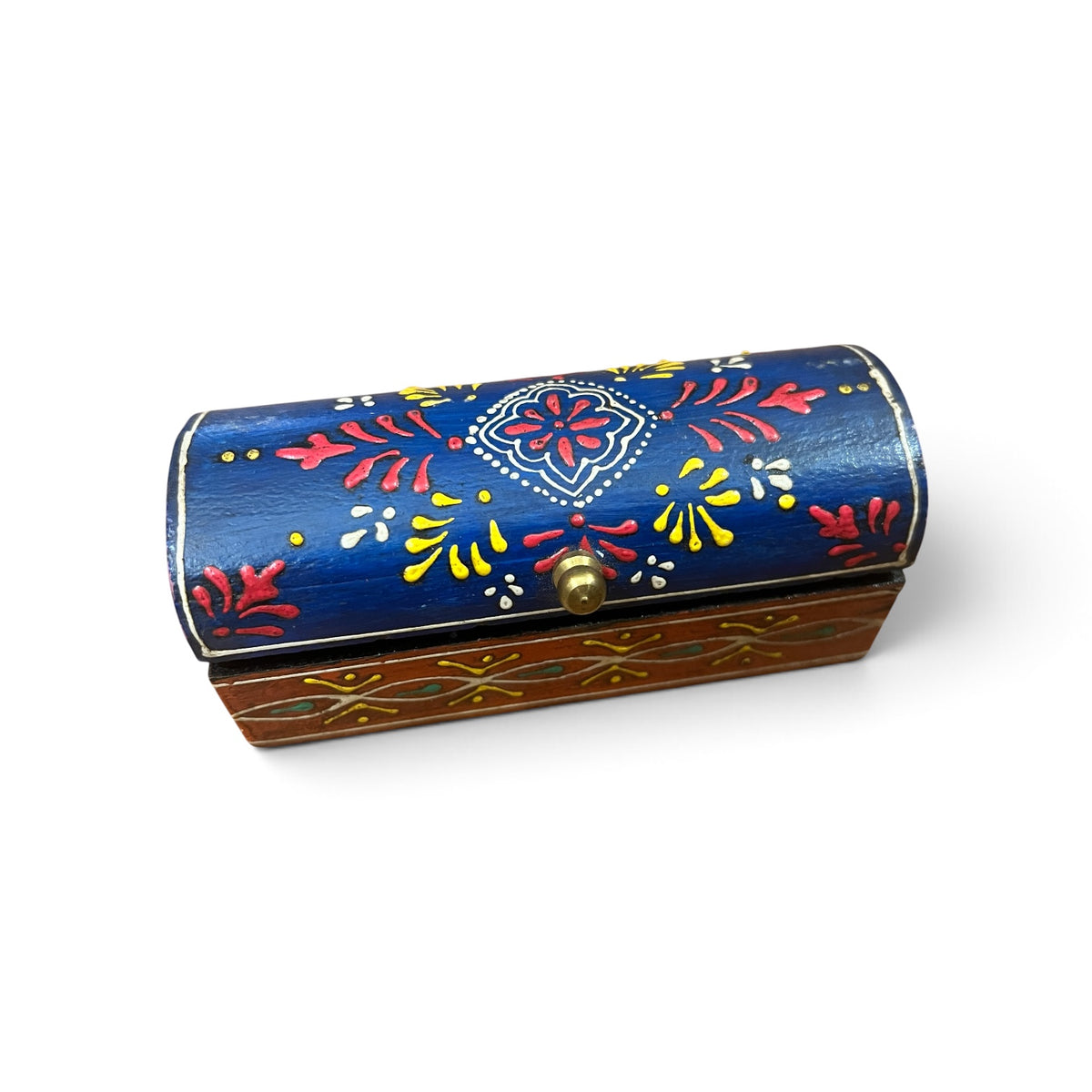 Wooden Painted Box 35 - Vintage India NYC