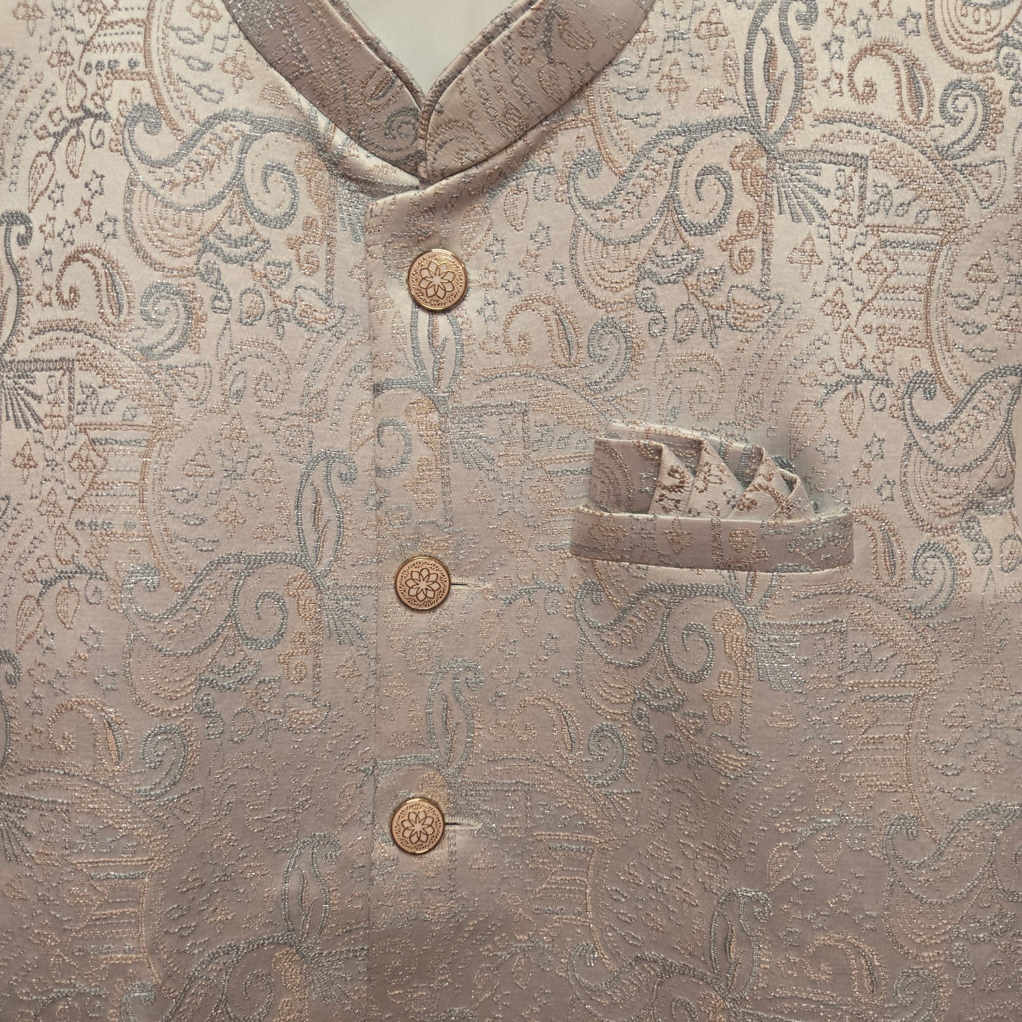 Blush Peach Paisley Vest