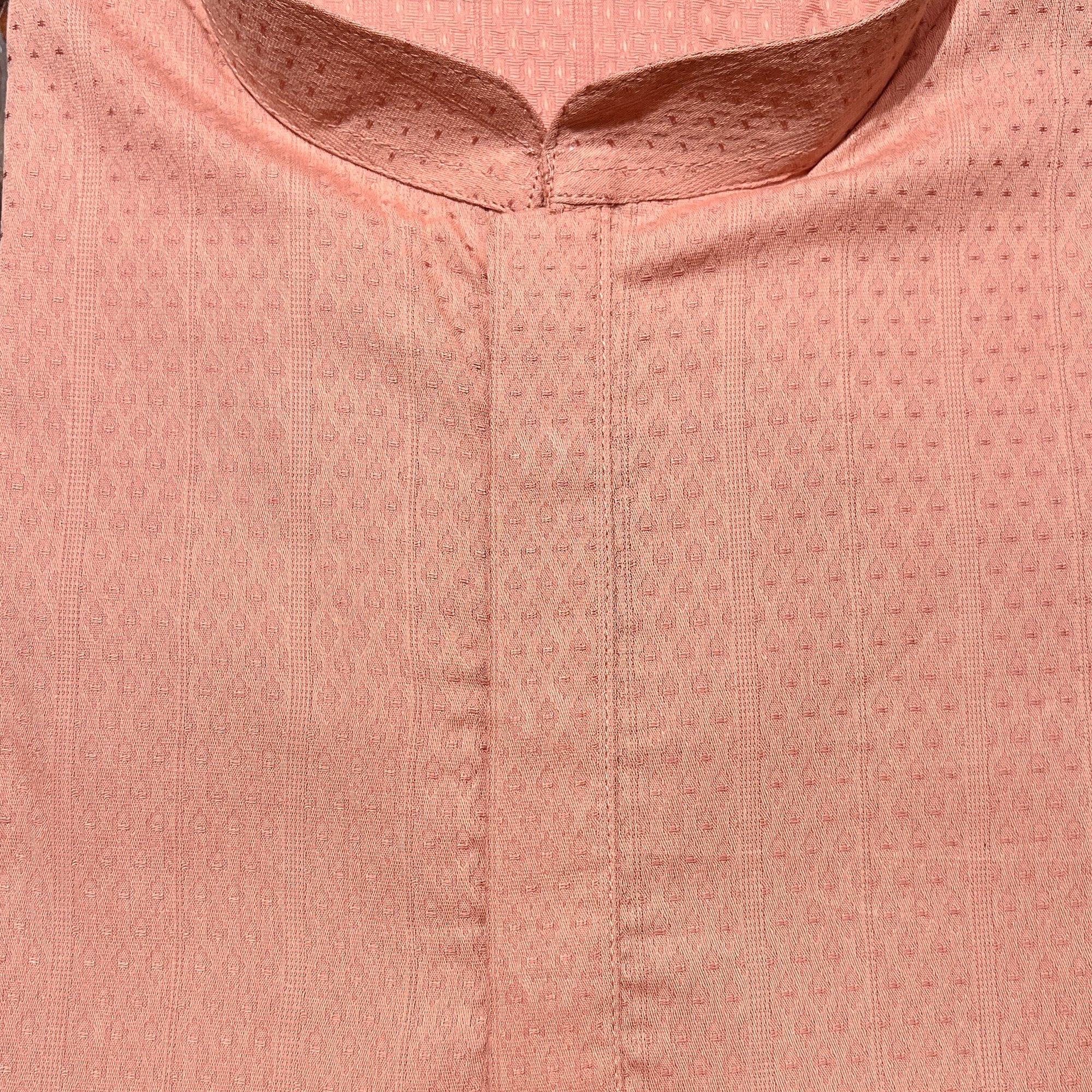 Shade Band Collar Short Kurta- Various Colors - Vintage India NYC