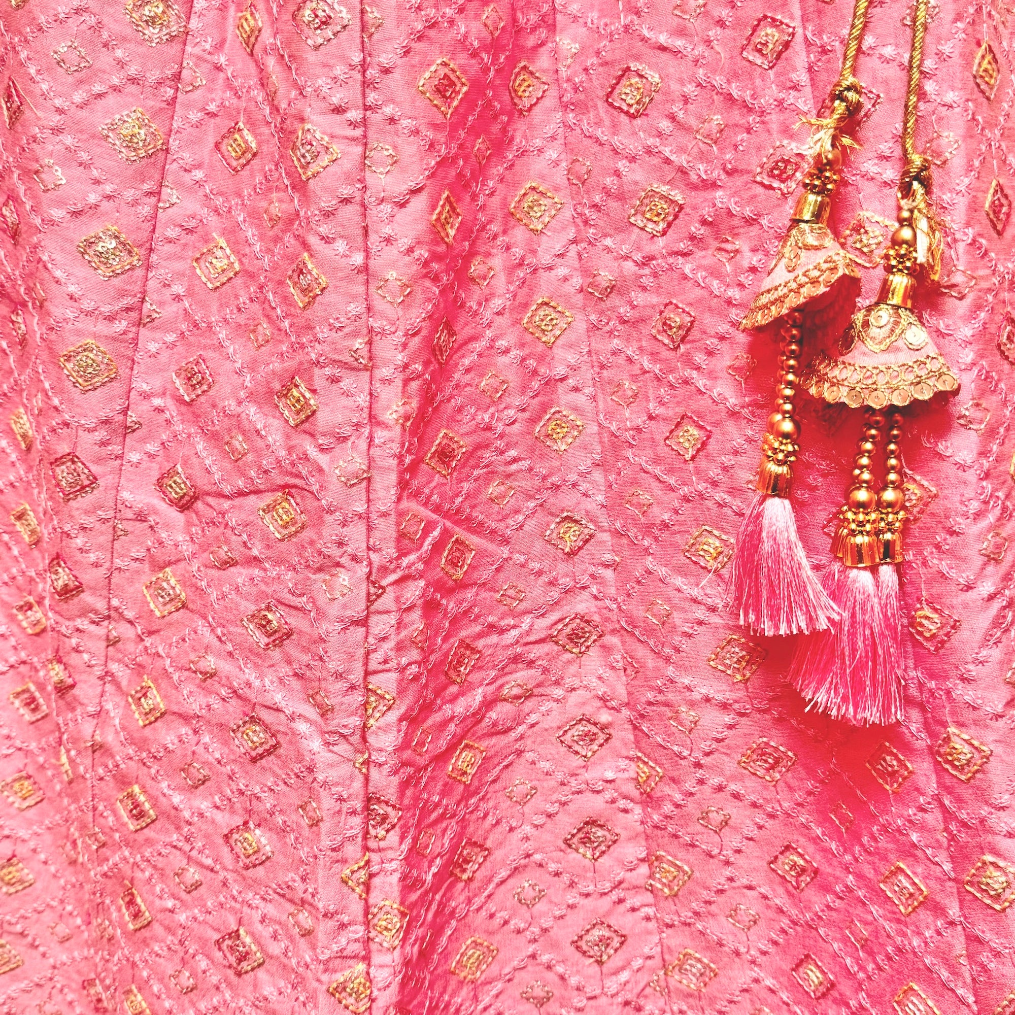 Q Bubblegum Pink Lehenga - Vintage India NYC