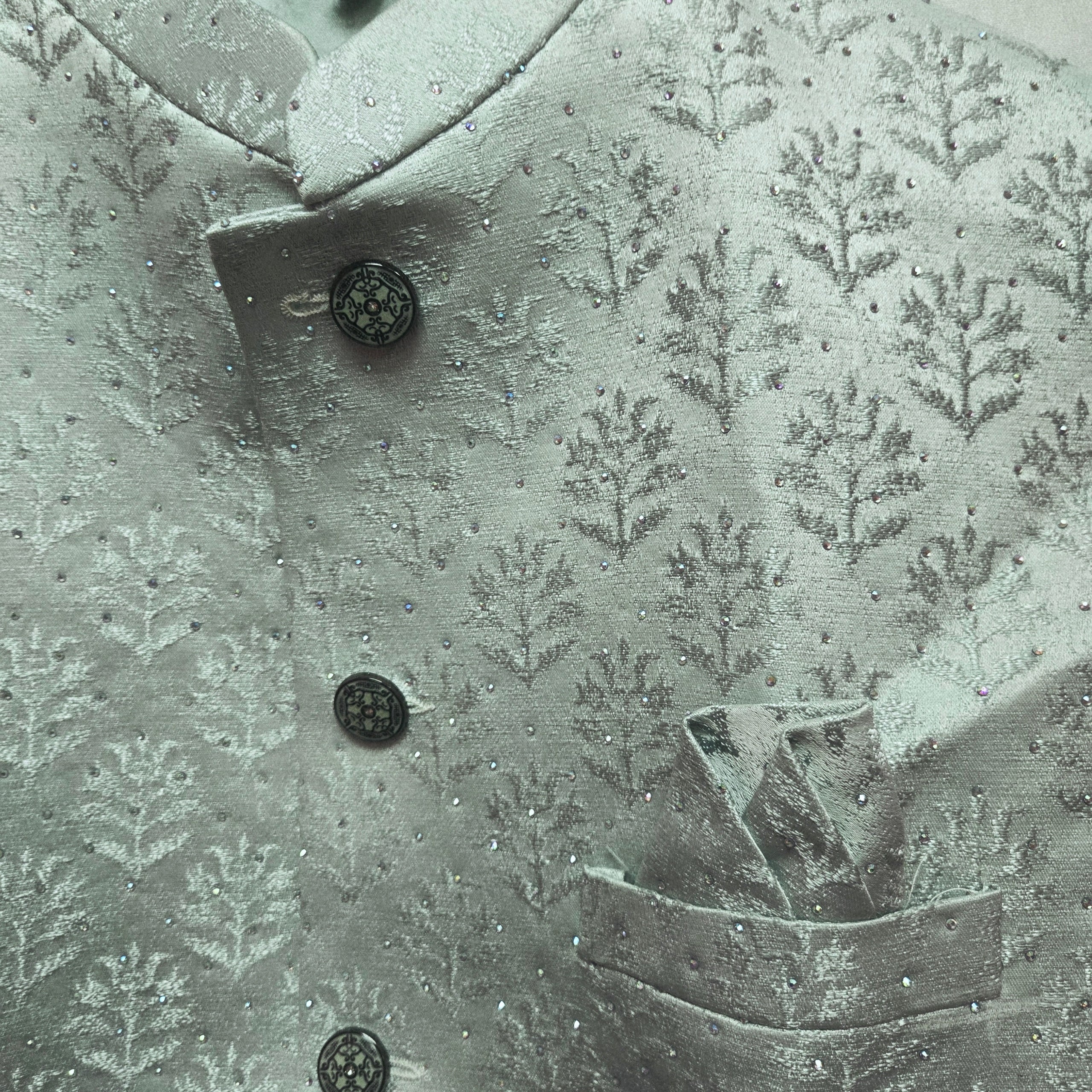 Celadon Cedar Vest - Vintage India NYC