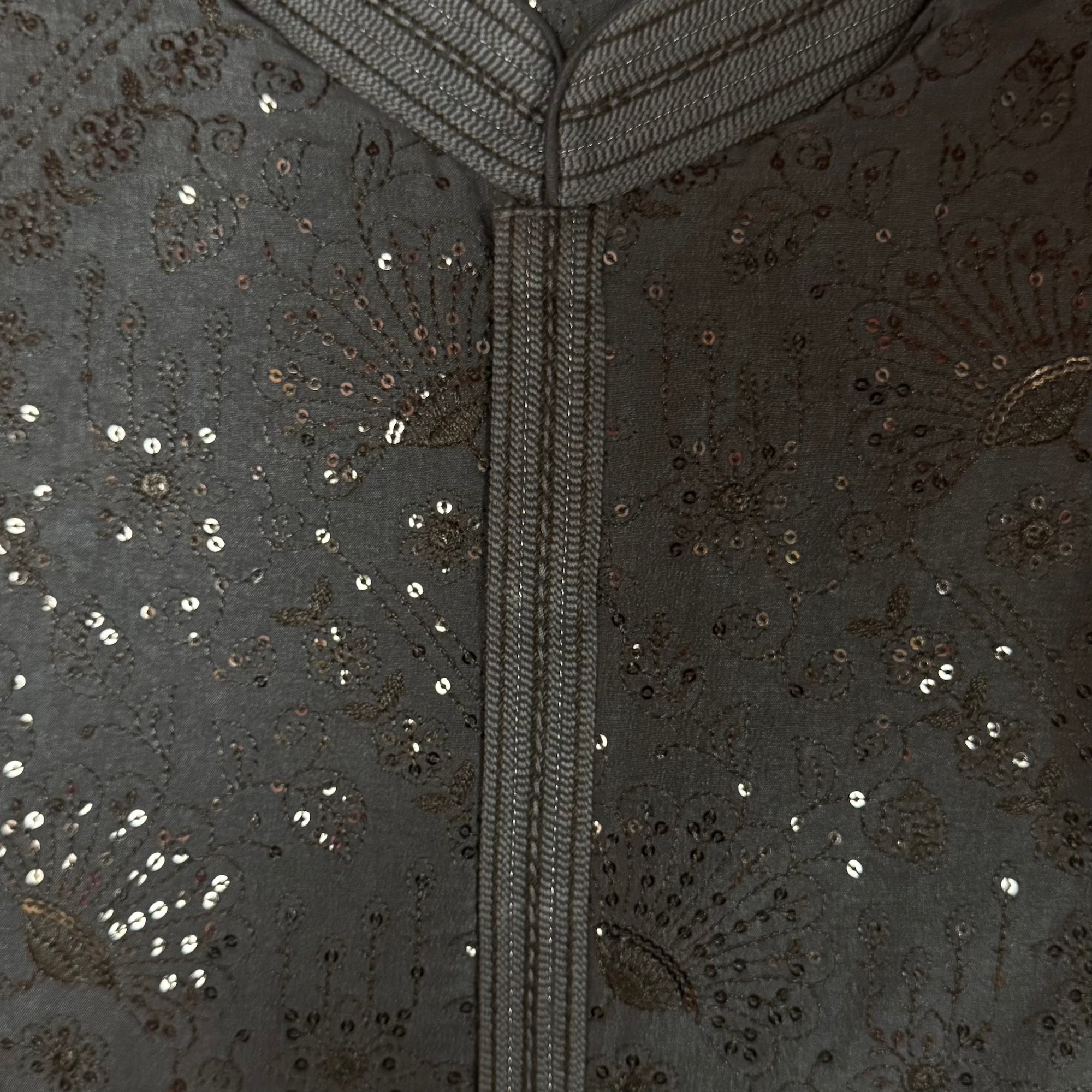 Charcoal Sequin Kurta