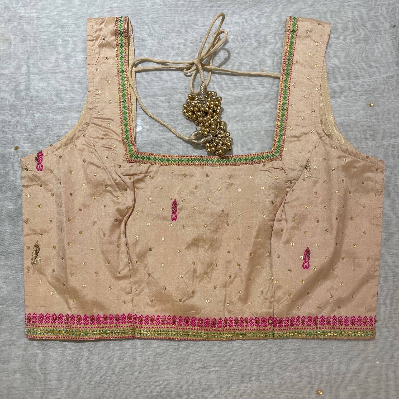 Brocade Saree Blouses-Size 32 - Vintage India NYC