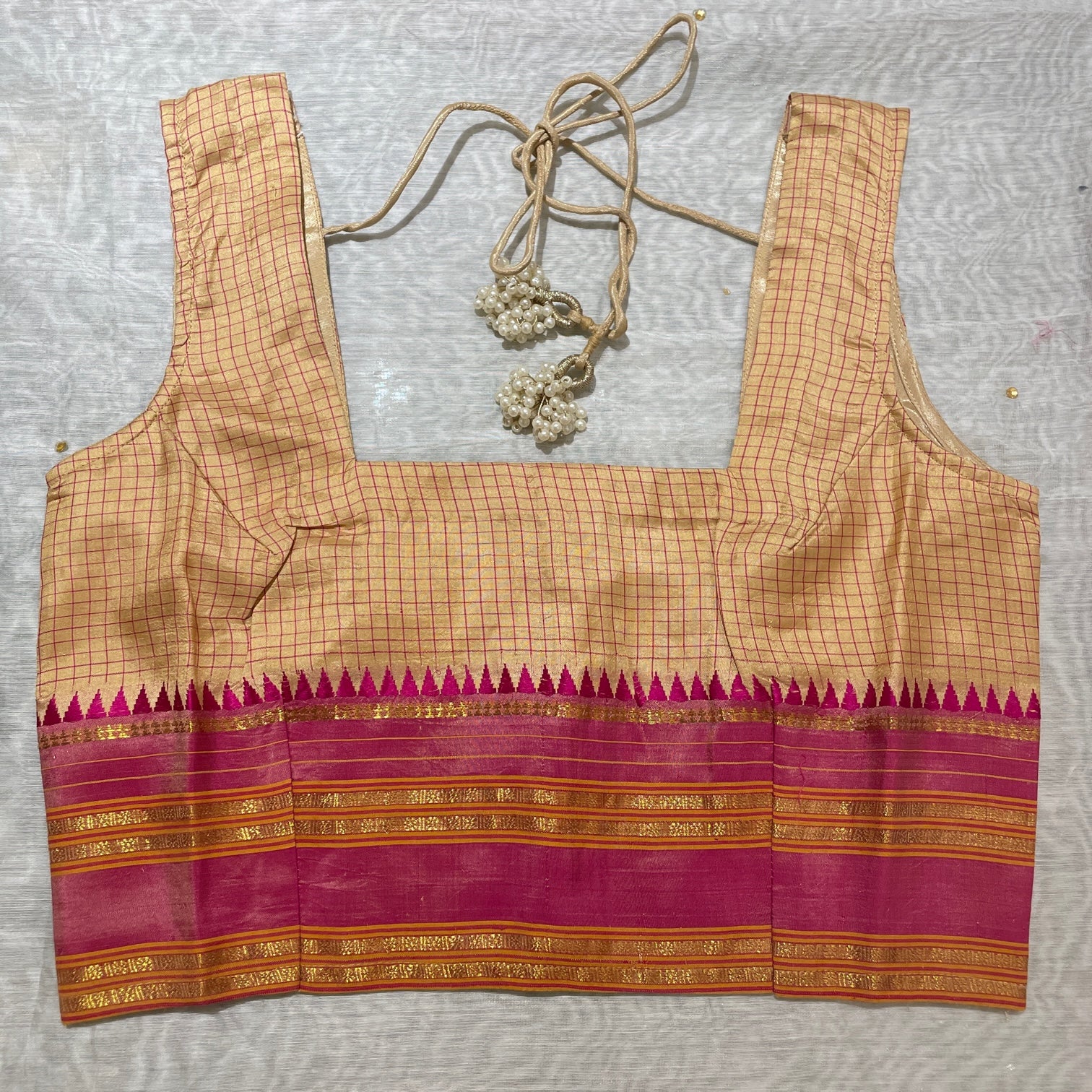 Brocade Saree Blouses-Size 32 - Vintage India NYC